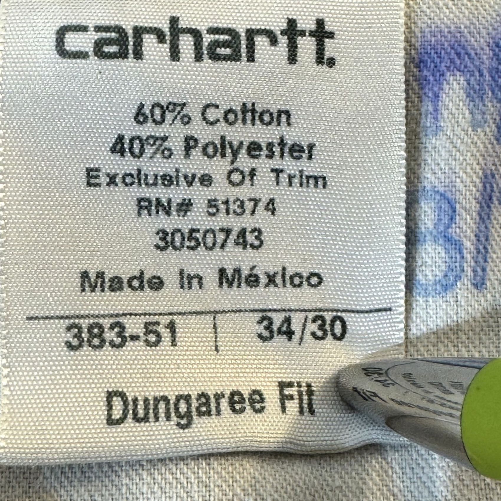 Carhartt Carhartt Pants Mens 34x30 Brown Dungaree Fit Workwear Canvas Utility Cargo Pocket Logo Carhartt 383-51 Mens Pants Size US 34 / EU 50 - 7 Thumbnail