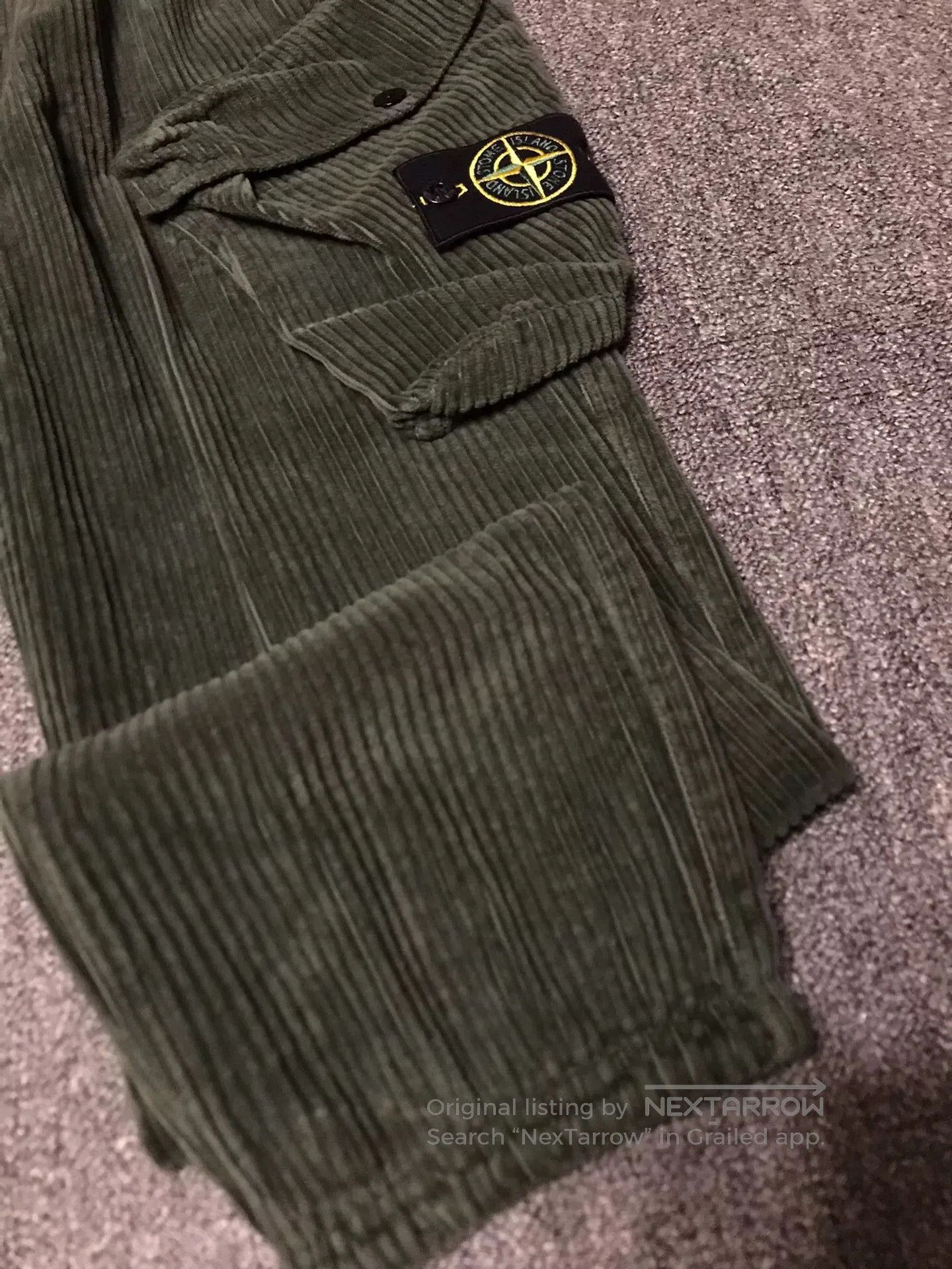 Stone Island Stone Island Olive Corduroy Military Pants. Size US 31 - 3 Thumbnail