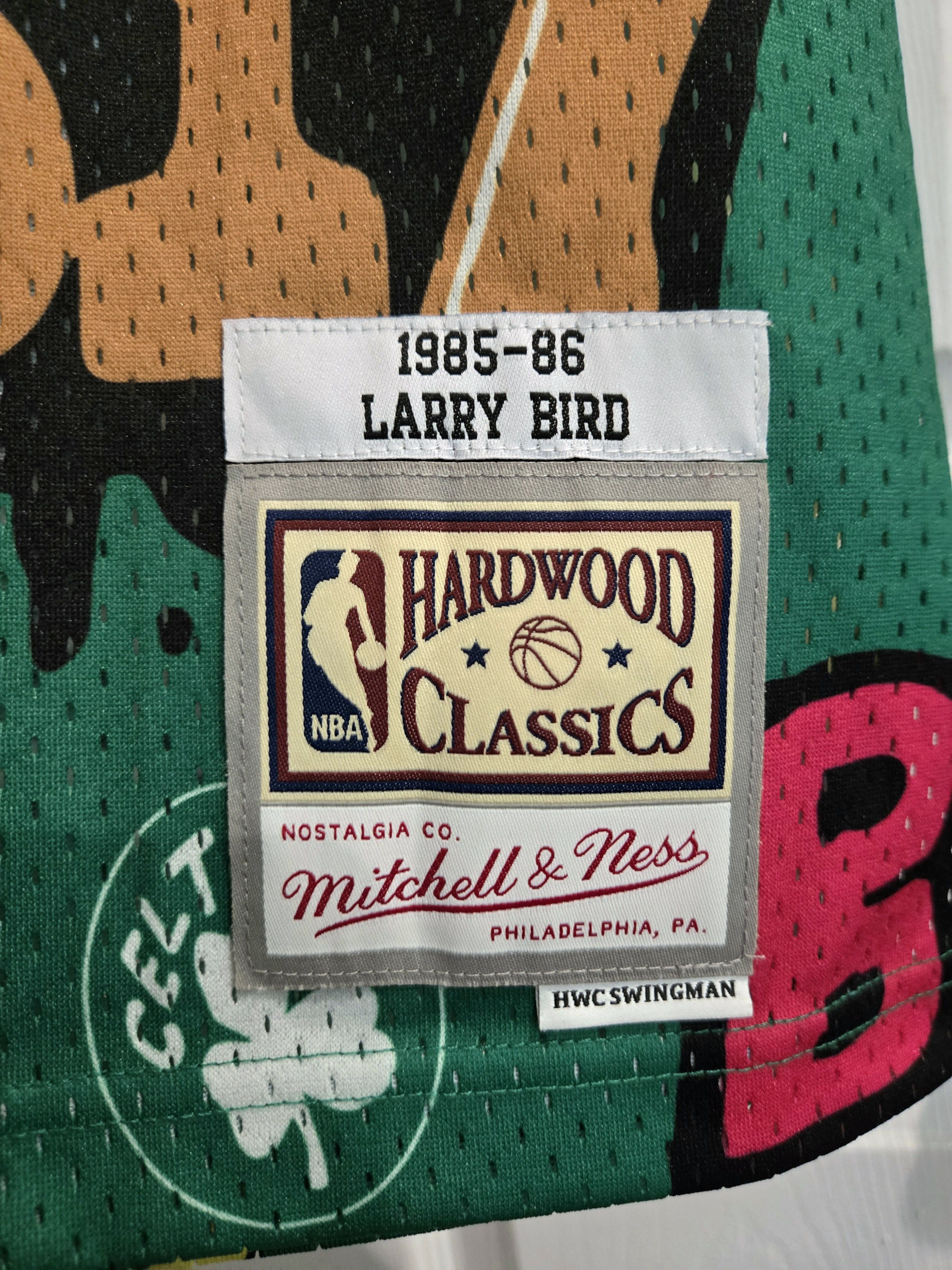 Mitchell & Ness × NBA NBA Larry Bird Boston Celtics Slap Sticker Swingman Jersey Size US L / EU 52-54 / 3 - 12 Thumbnail