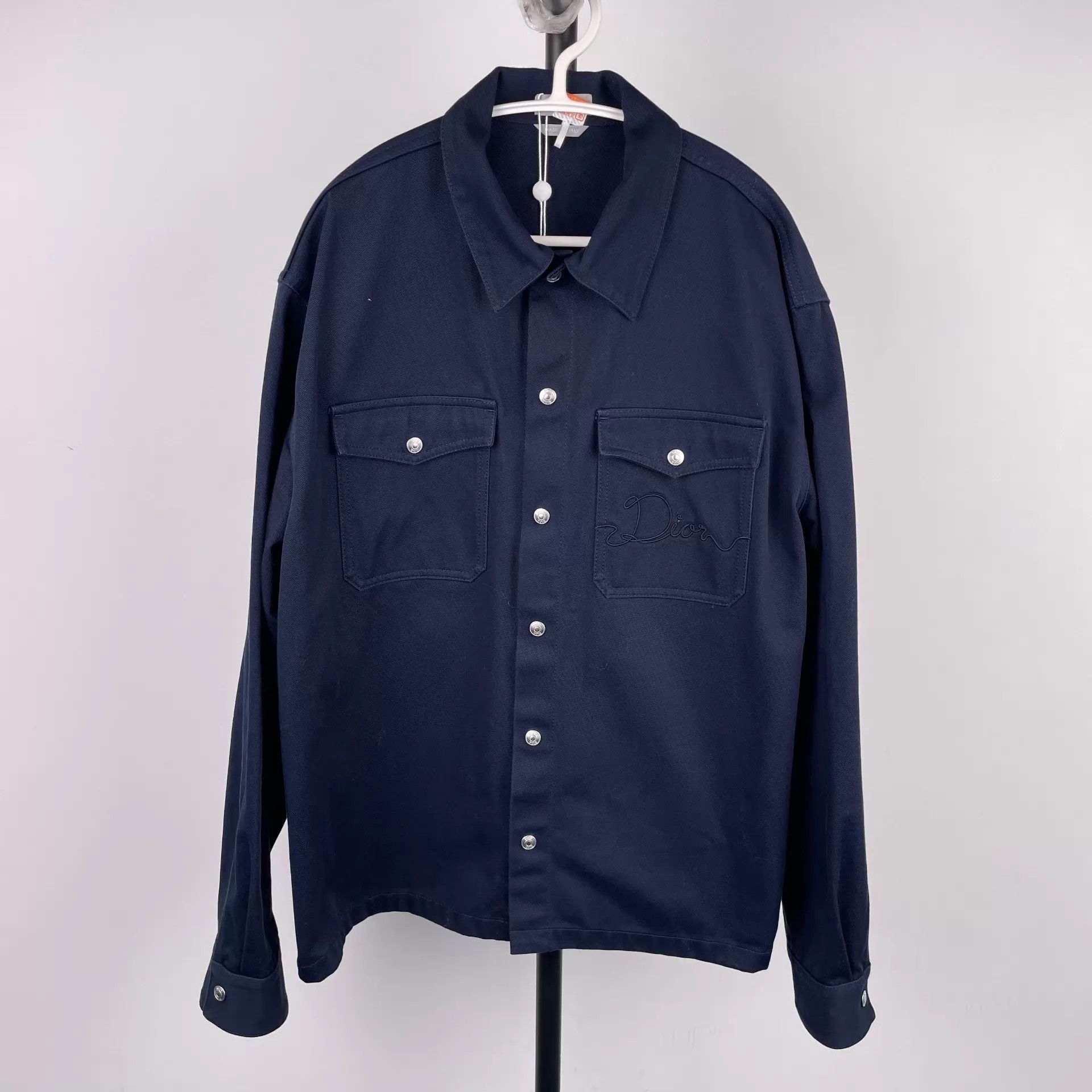 Dior Dior Navy Blue Denim Jacket Size 52 2026 New Size US L / EU 52-54 / 3 - 1 Thumbnail