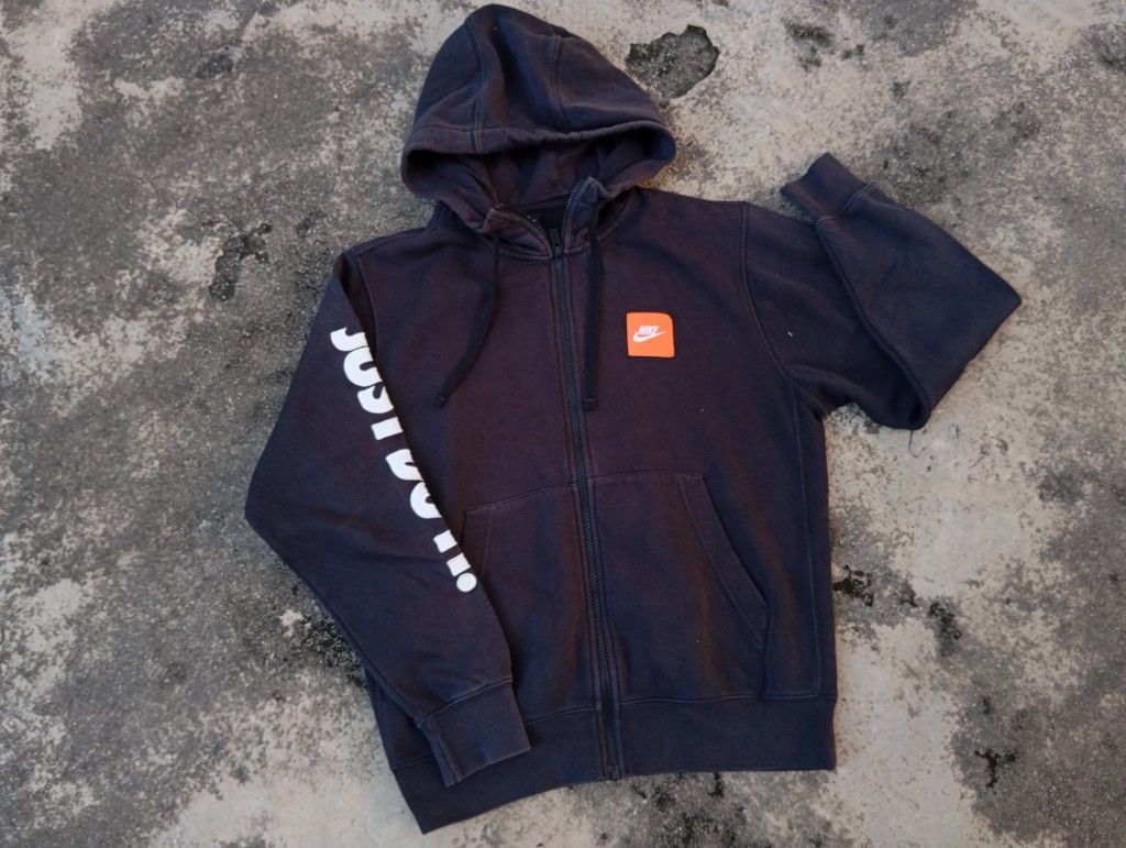Nike Nike Just Do It 💥 Sweater Hoodie Zip Embroidered Size US S / EU 44-46 / 1 - 1 Thumbnail