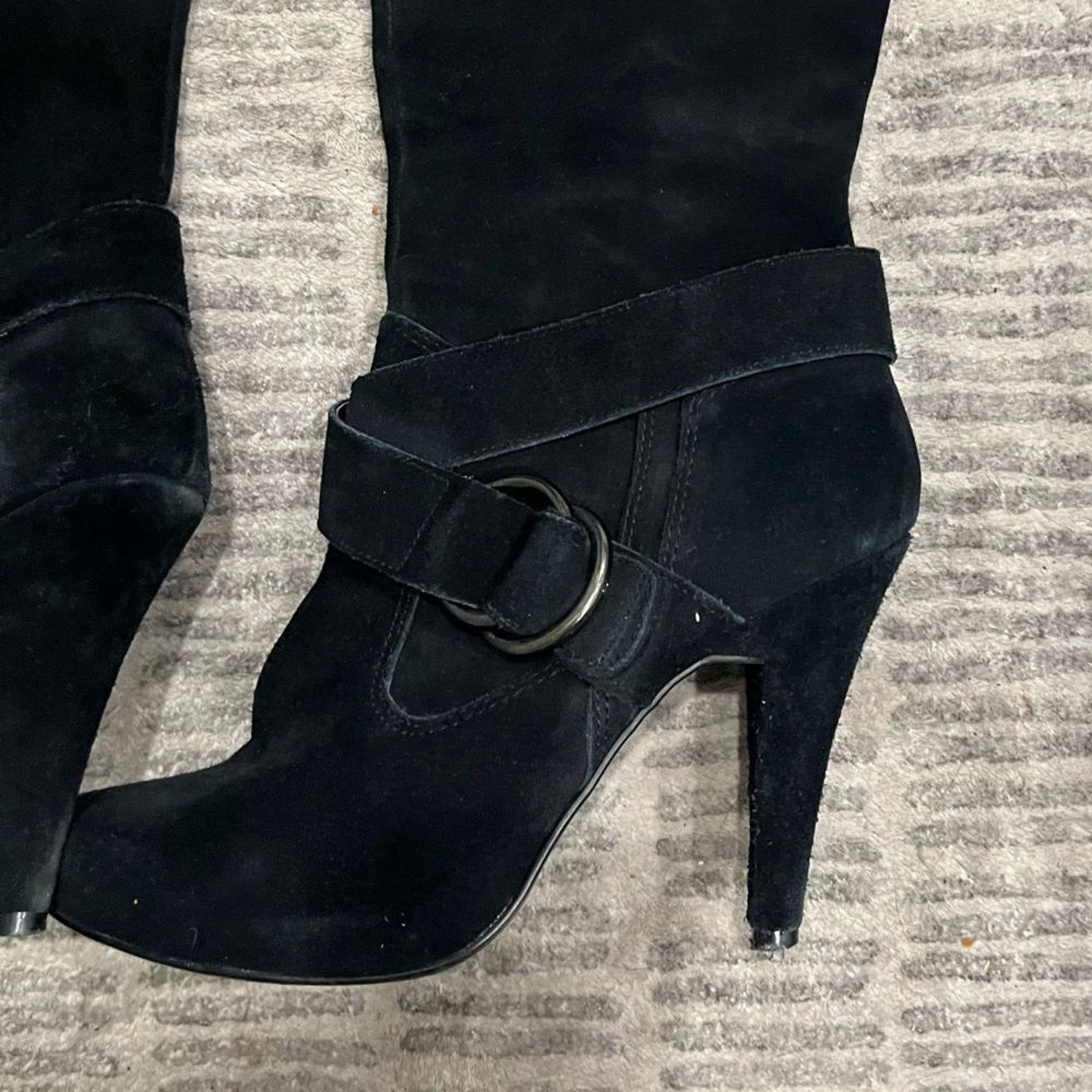 Steve Madden Steve Madden Ballott Suede Knee High Boots Black Size 9 Size US 9 / IT 39 - 8 Thumbnail