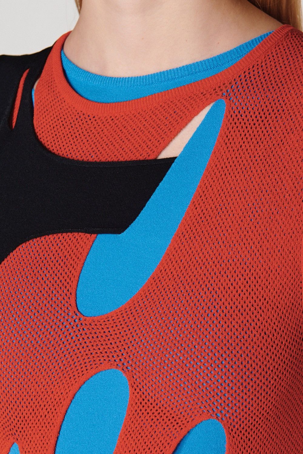 Loewe Last Size Loewe Cut Out Midi Dress in Orange/Blue/Black Size M / US 6-8 / IT 42-44 - 4 Thumbnail