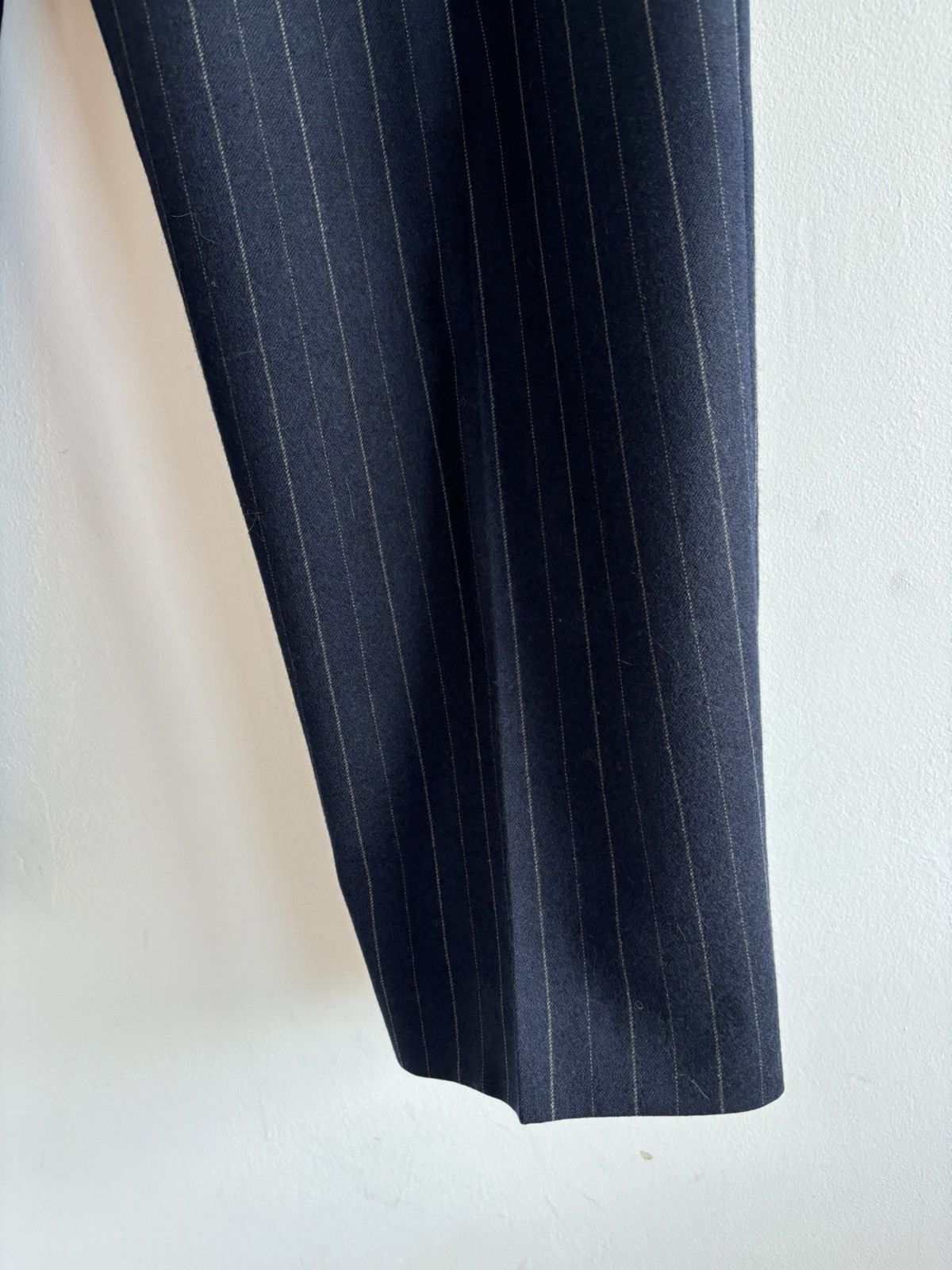 Vintage Vintage M&S Wool Suit Stripped Pants Size US 34 / EU 50 - 4 Thumbnail