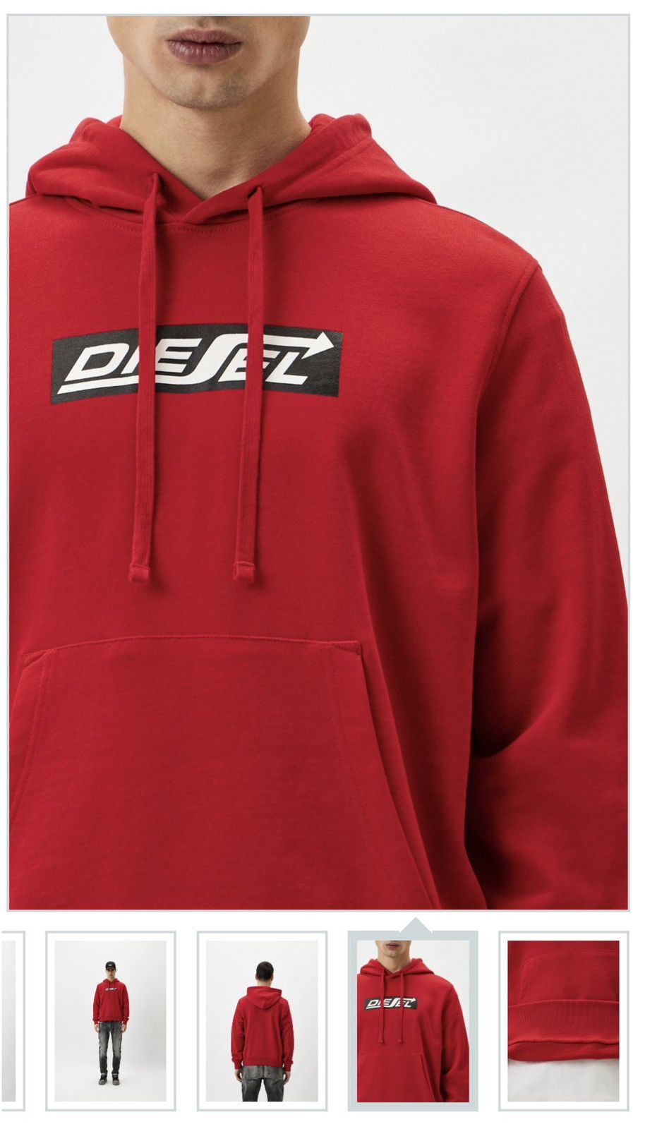 Diesel 🔥 NWT Diesel “For Successful Living” Red Logo Hoodie XXL Size US XXL / EU 58 / 5 - 14 Thumbnail