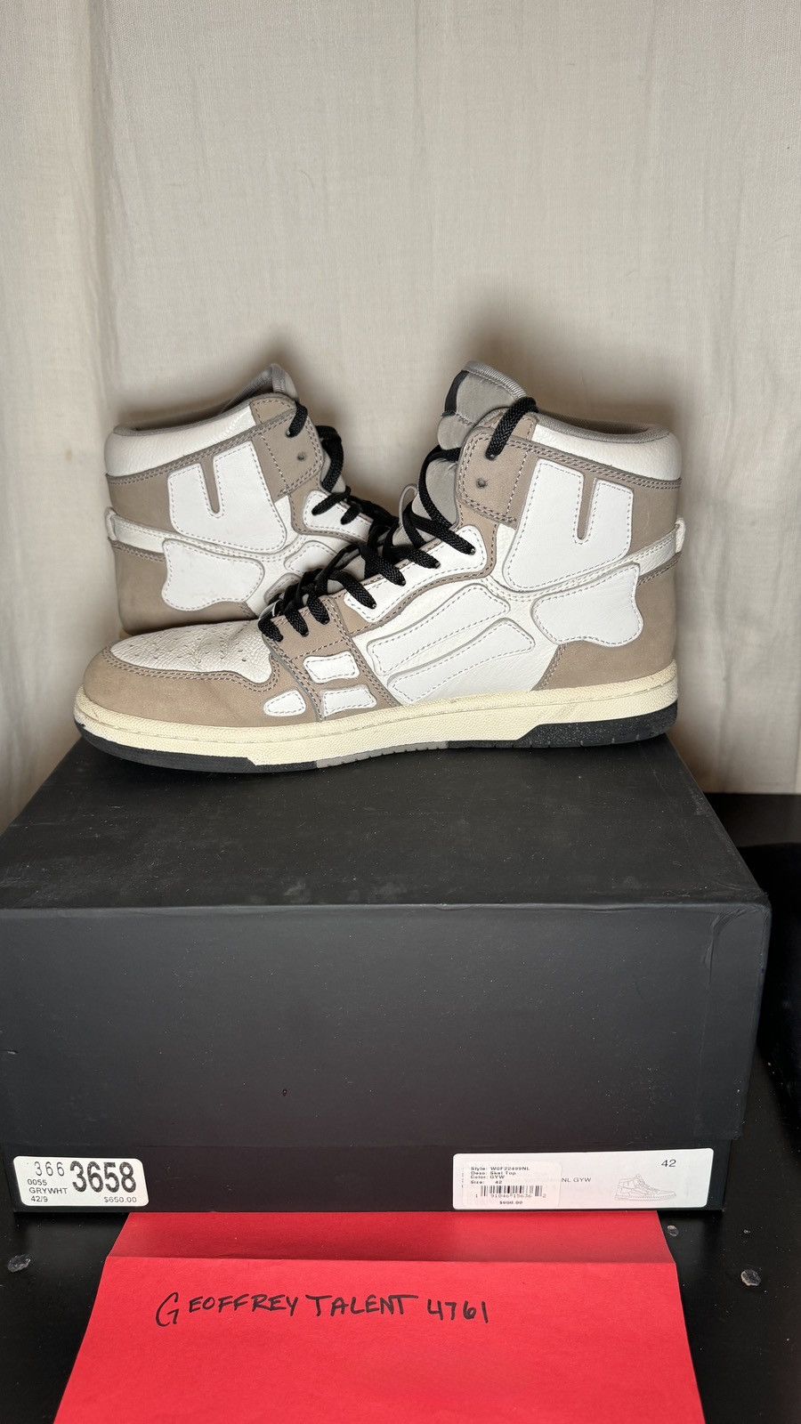 Amiri Amiri Skeleton High 'Slate Grey' - Size 9 US Size US 9 / EU 42 - 6 Thumbnail