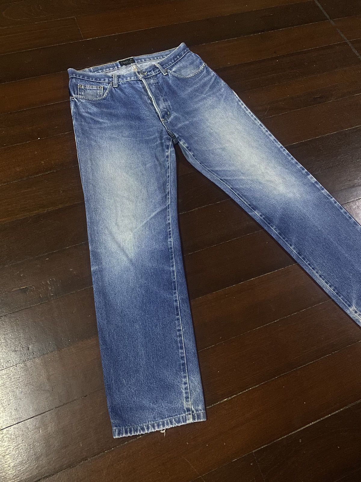 agnes b. FIRE 🔥 vintage 90s AGNES B flare jeans nice faded Size US 34 / EU 50 - 3 Thumbnail