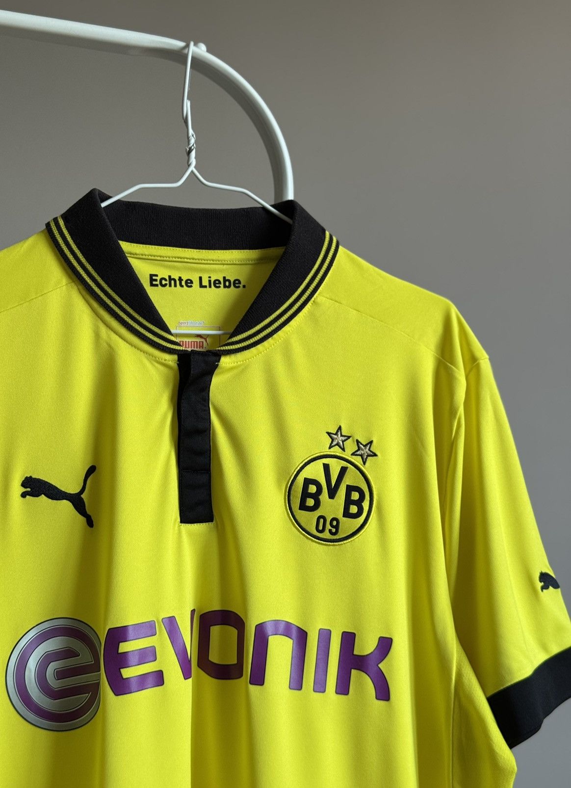 Vintage Borussia Dortmund Puma Home Shirt Jersey 2012 2013 football Size US XXL / EU 58 / 5 - 2 Thumbnail