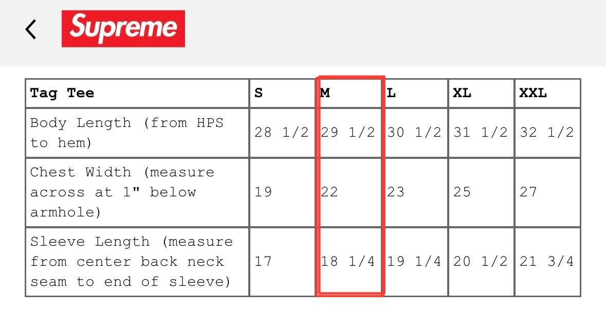 Supreme Supreme® “Tag” Tee, Black (M) [F/W 2025, Week 17] | Grailed
