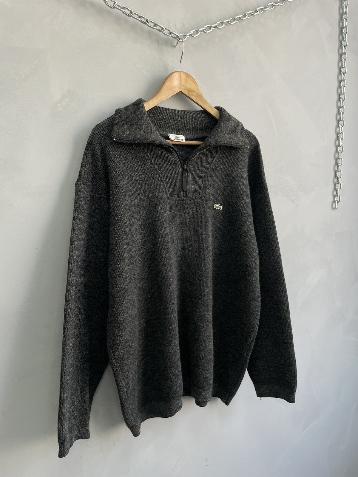 Lacoste Lacoste vintage 1/3 zip sweater streetwear y2k Size US XL / EU 56 / 4 - 2 Thumbnail