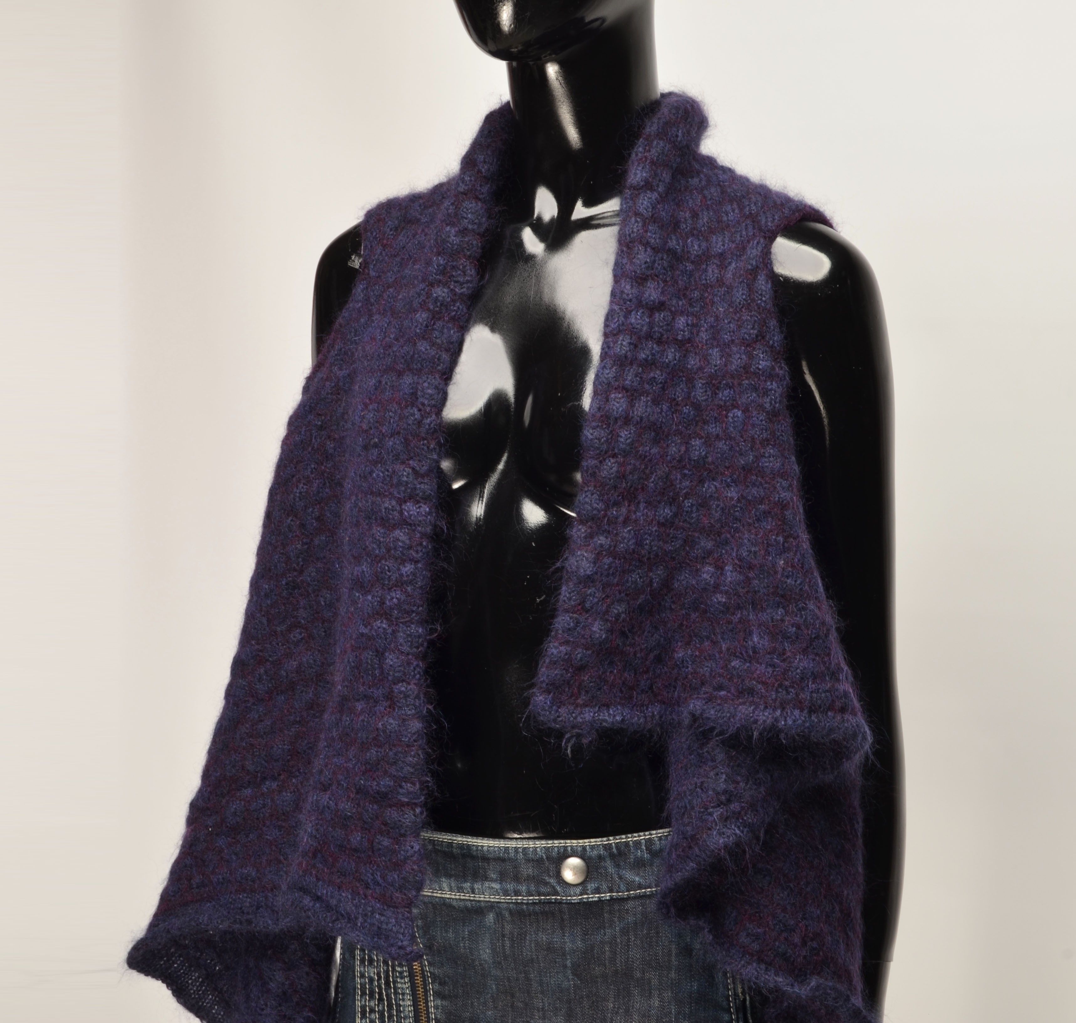 Sarah Pacini Sarah Pacini Avant Garde Super Kid Mohair Blend Vest Size ONE SIZE - 2 Thumbnail