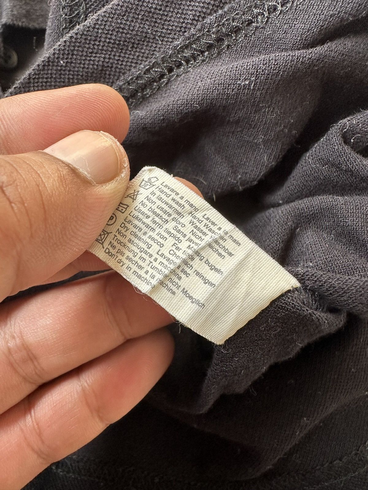 Valentino × Vintage 1990s Valentino polo black long sleeve Size US L / EU 52-54 / 3 - 8 Thumbnail