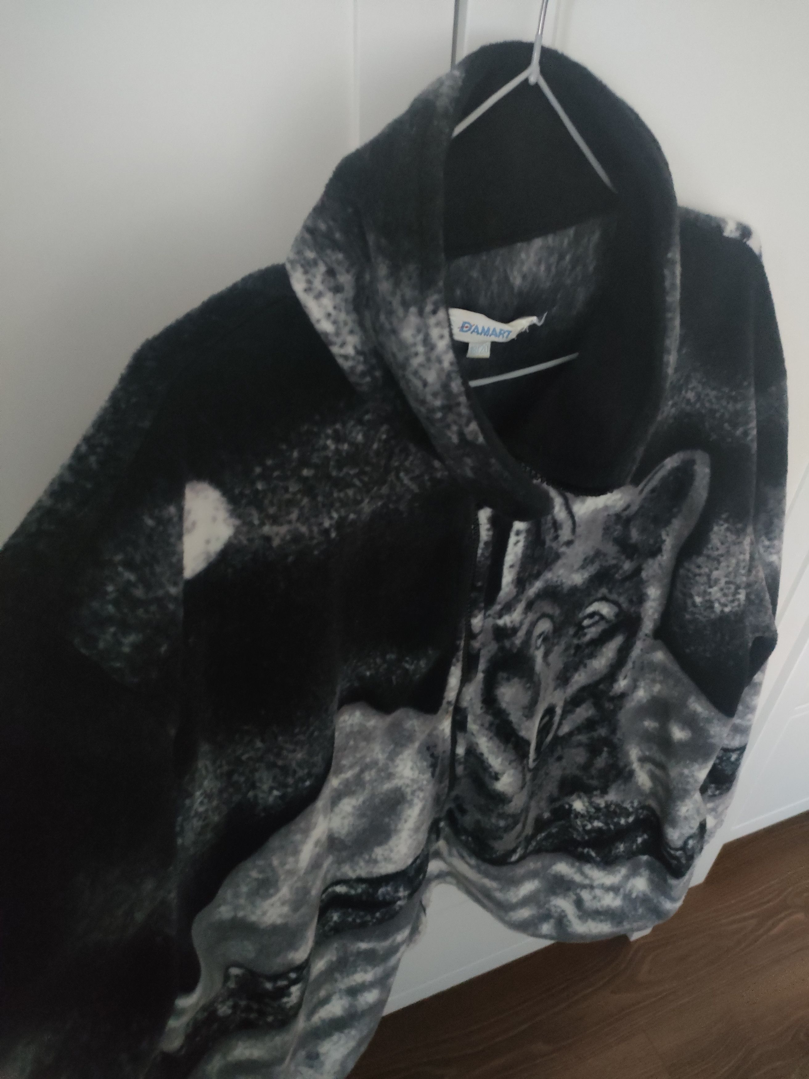 Vintage Vintage Sherpa Fleece Jacket Polar Wolf Print Fullzip Size US L / EU 52-54 / 3 - 3 Thumbnail