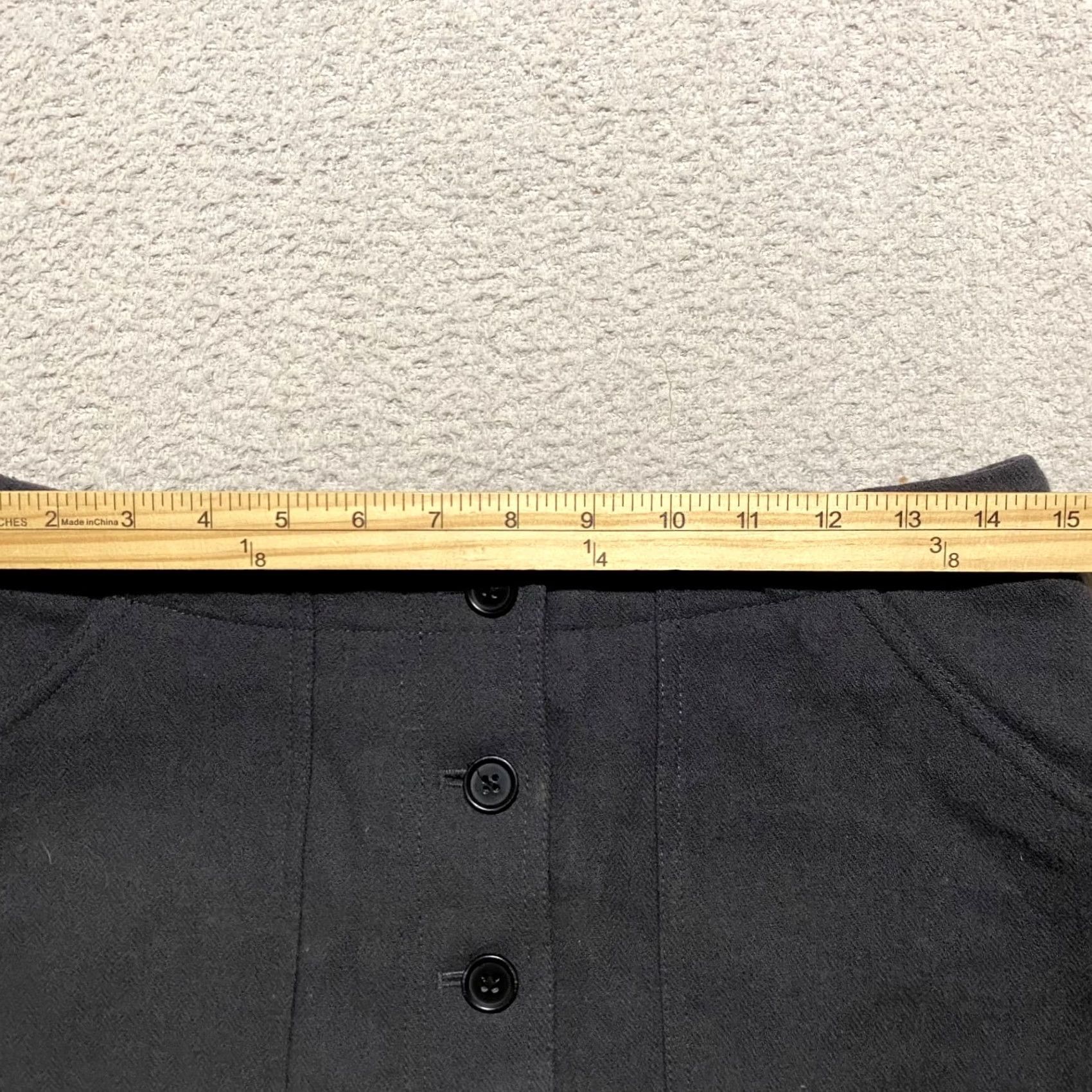 J.Crew J. Crew Skirt Womens sz 6 Gray Wool Blend A-Line Mini Button Pockets Size 28" / US 6 / IT 42 - 5 Thumbnail