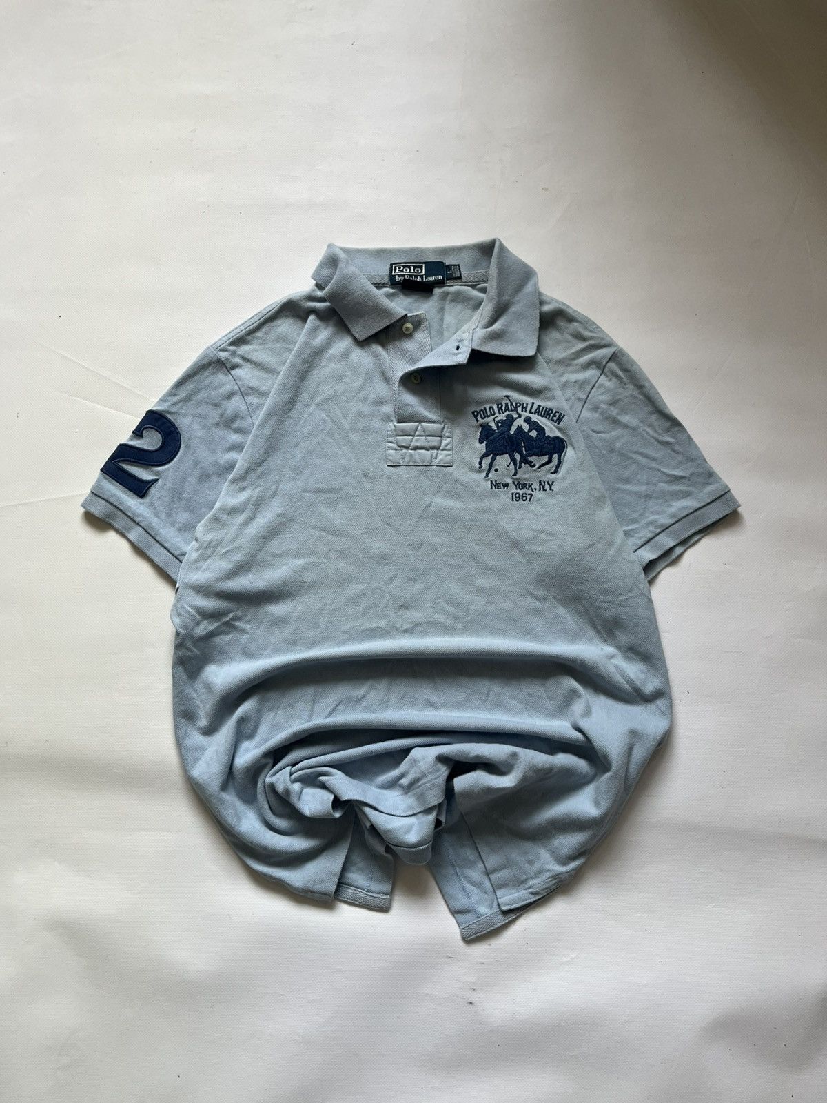 Polo Ralph Lauren Polo Ralph Lauren Striped Big Pony Polo Shirt Size US M / EU 48-50 / 2 - 1 Thumbnail