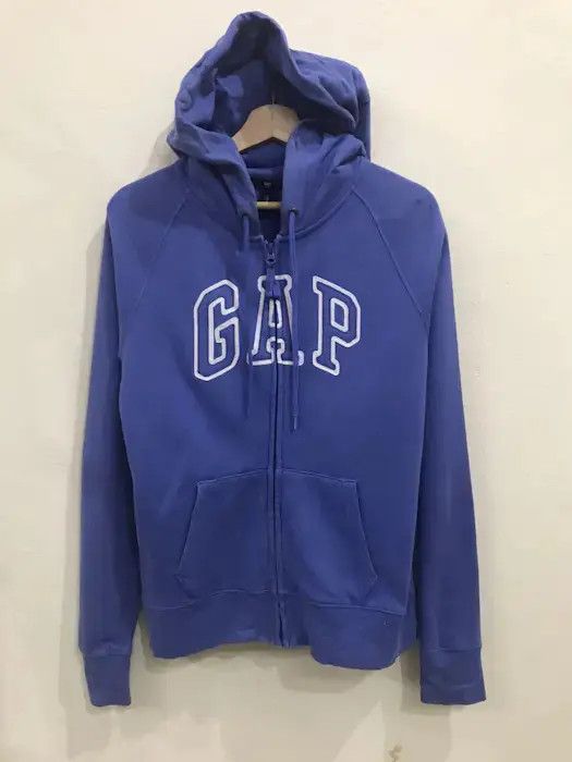 Gap Gap Zipper Spellout Hoodies Size US M / EU 48-50 / 2 - 2 Thumbnail