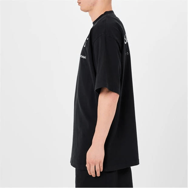 Balenciaga Logo-Print Cotton-Jersey T-Shirt Size US S / EU 44-46 / 1 - 6 Thumbnail