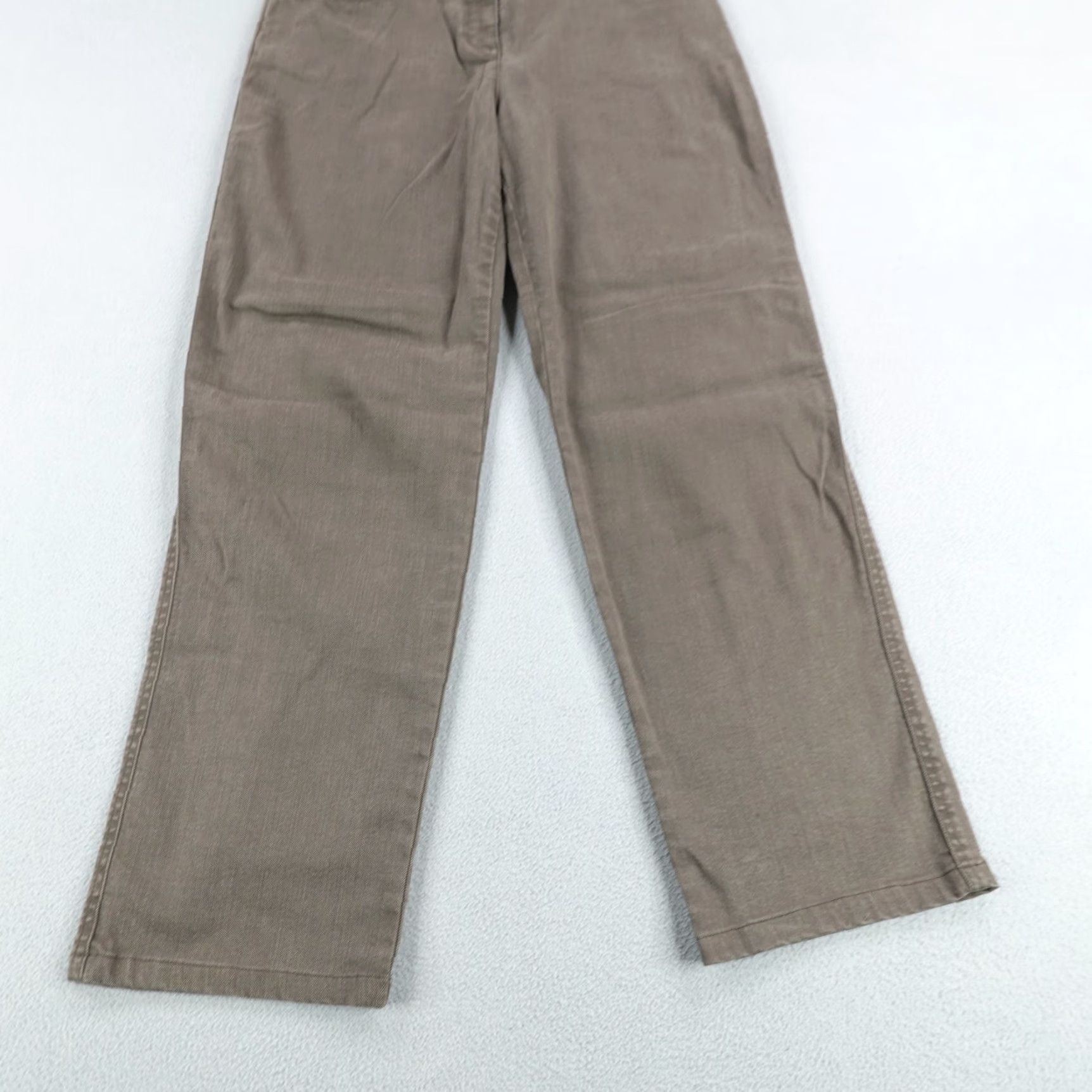 St. John St John Jeans Womens 4 Brown Denim Straight Leg Relaxed Baggy Loose Fit Pants Size 28" / US 6 / IT 42 - 3 Thumbnail