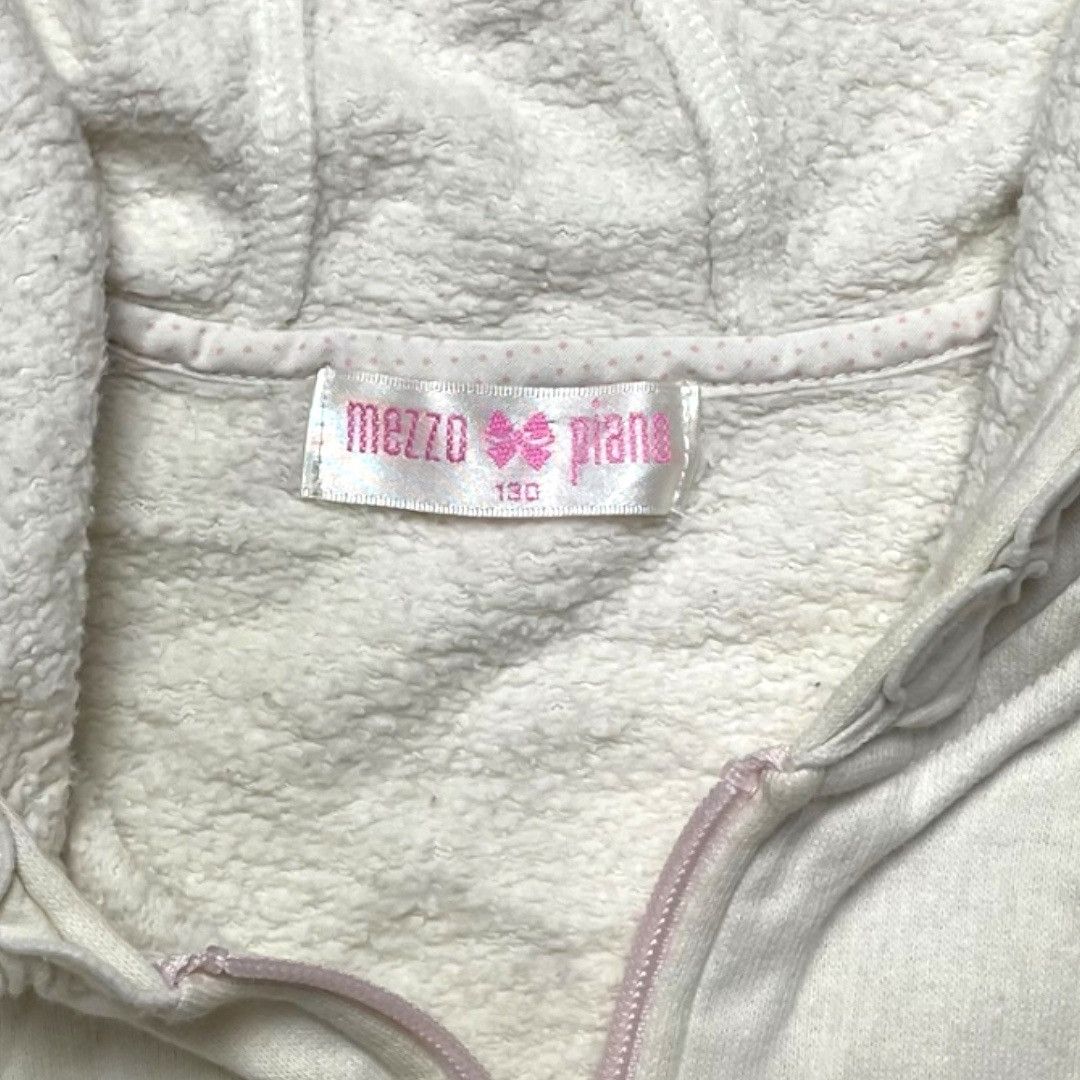 Other Mezzo Piano Cream Heart-Pocket Hoodie – Size 130 Size XXS / US 00 / IT 34 - 4 Thumbnail