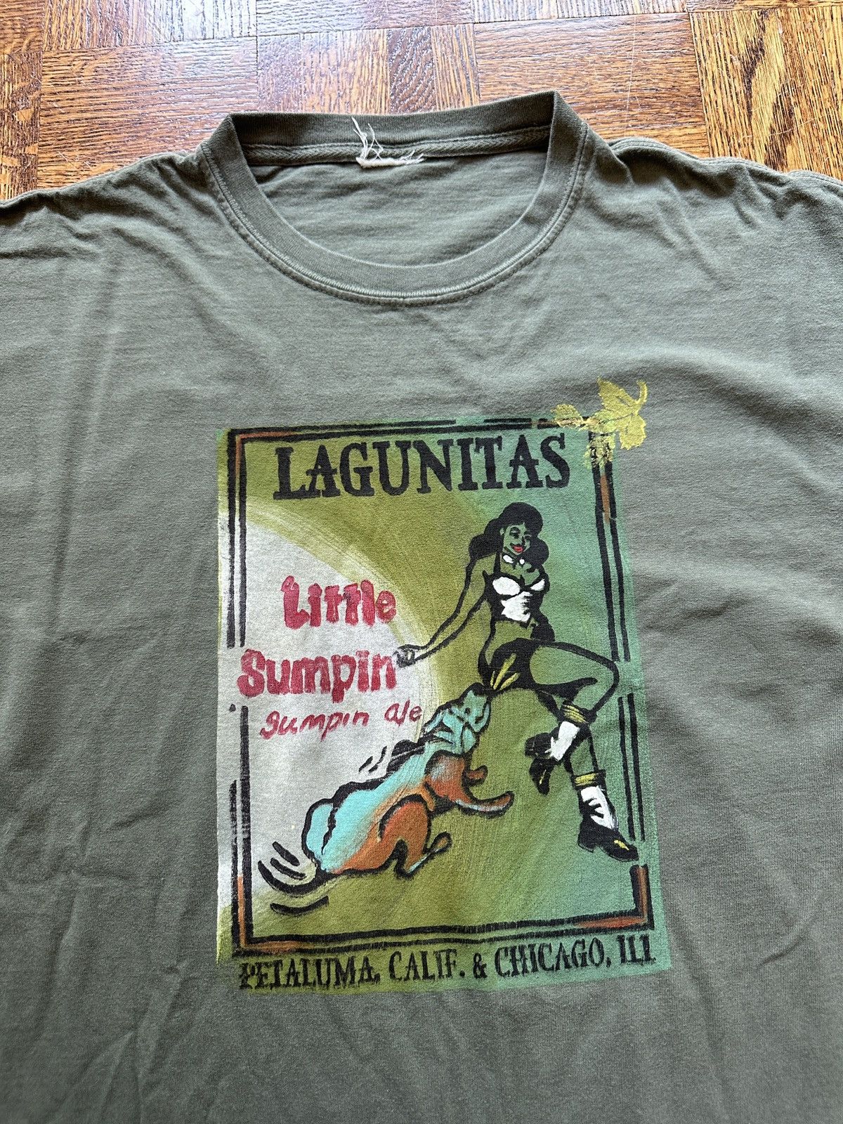 Japanese Brand Lagunitas A Little Sumpin IPA Beer Graphic Tee Size US XL / EU 56 / 4 - 4 Thumbnail