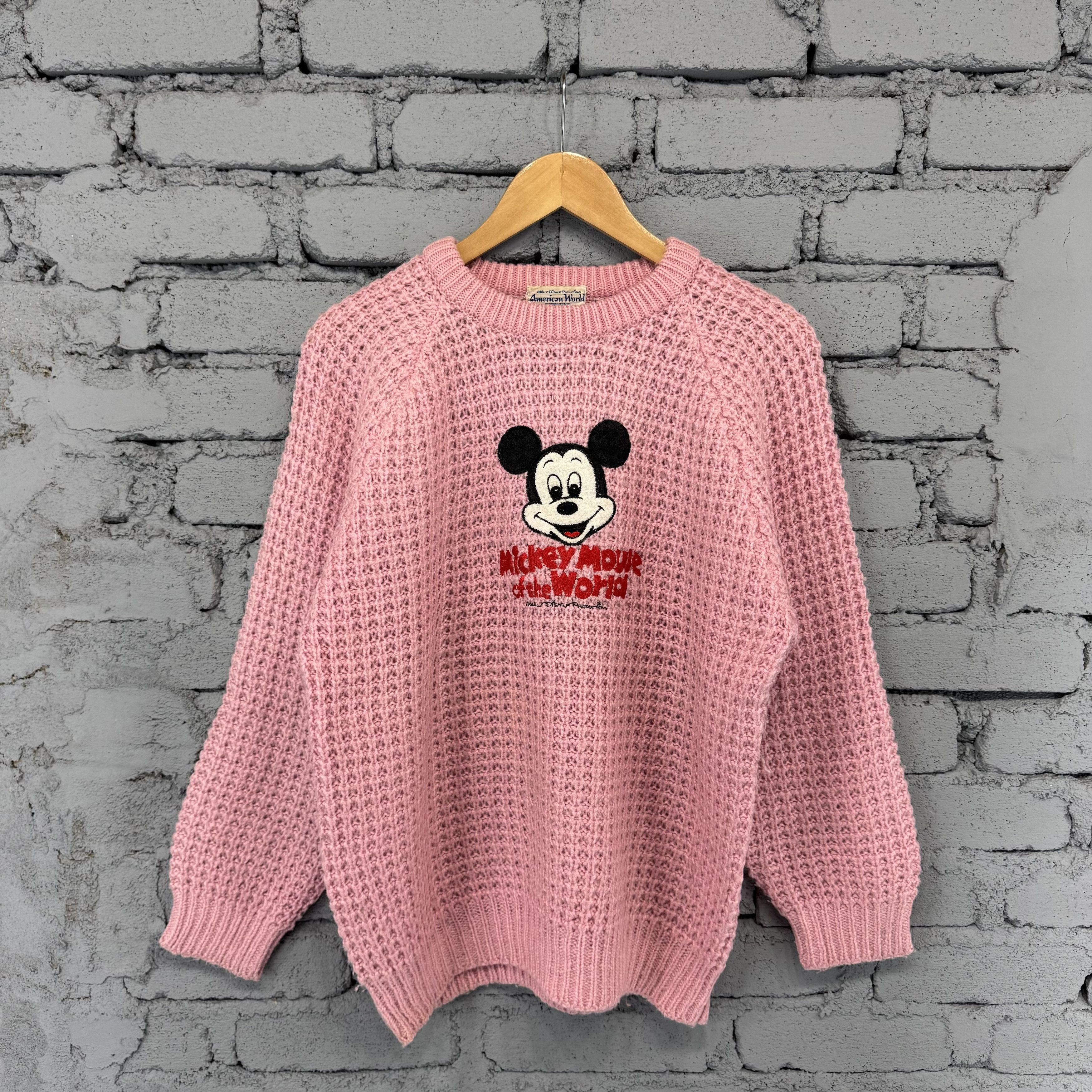 Mickey Mouse Vintage Mickey Mouse of The World Knit Sweater Streetwear Size US M / EU 48-50 / 2 - 1 Thumbnail