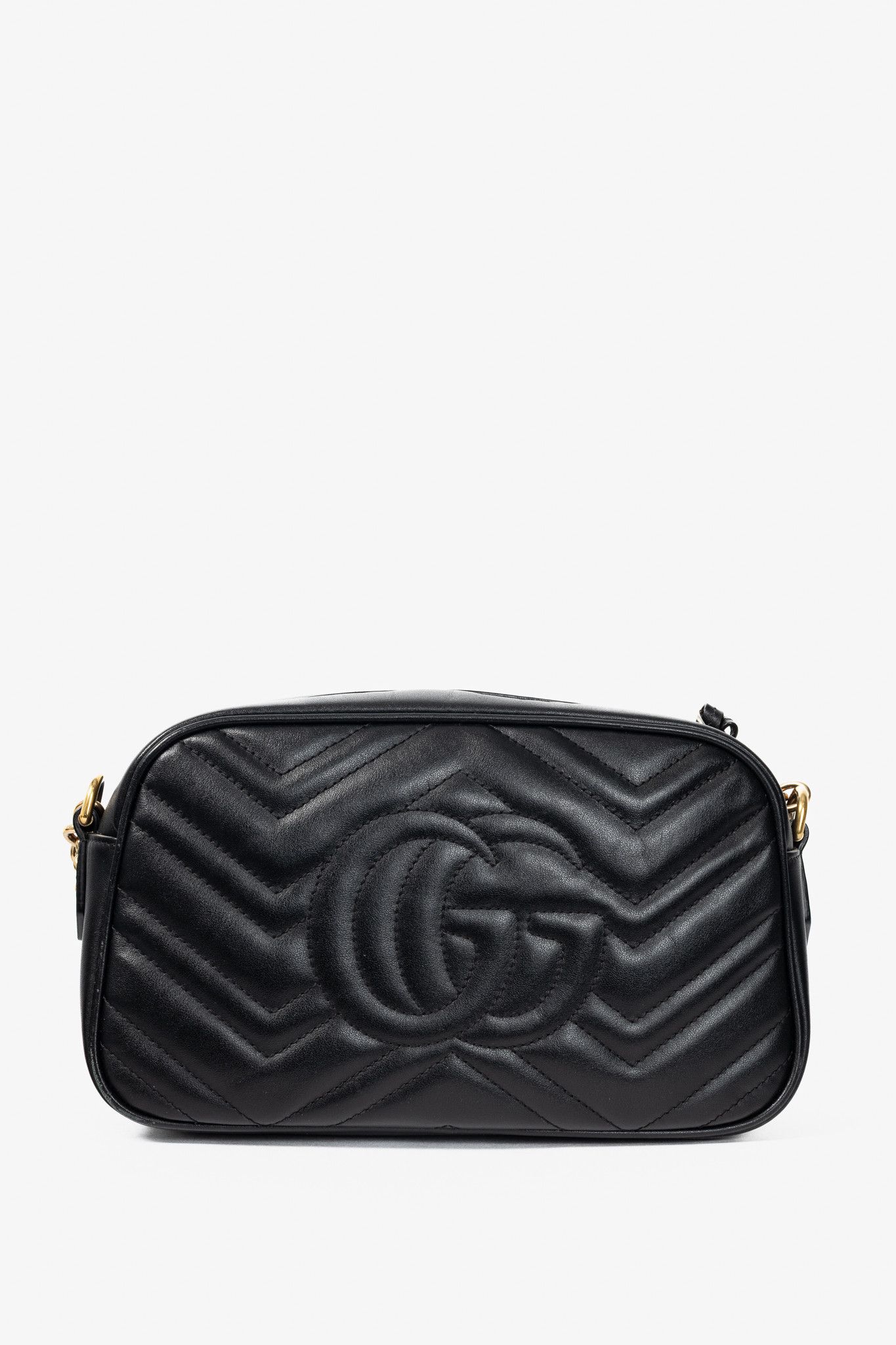 Gucci Gucci GG Marmont Small Black Matelassé Shoulder Bag Size ONE SIZE - 4 Thumbnail