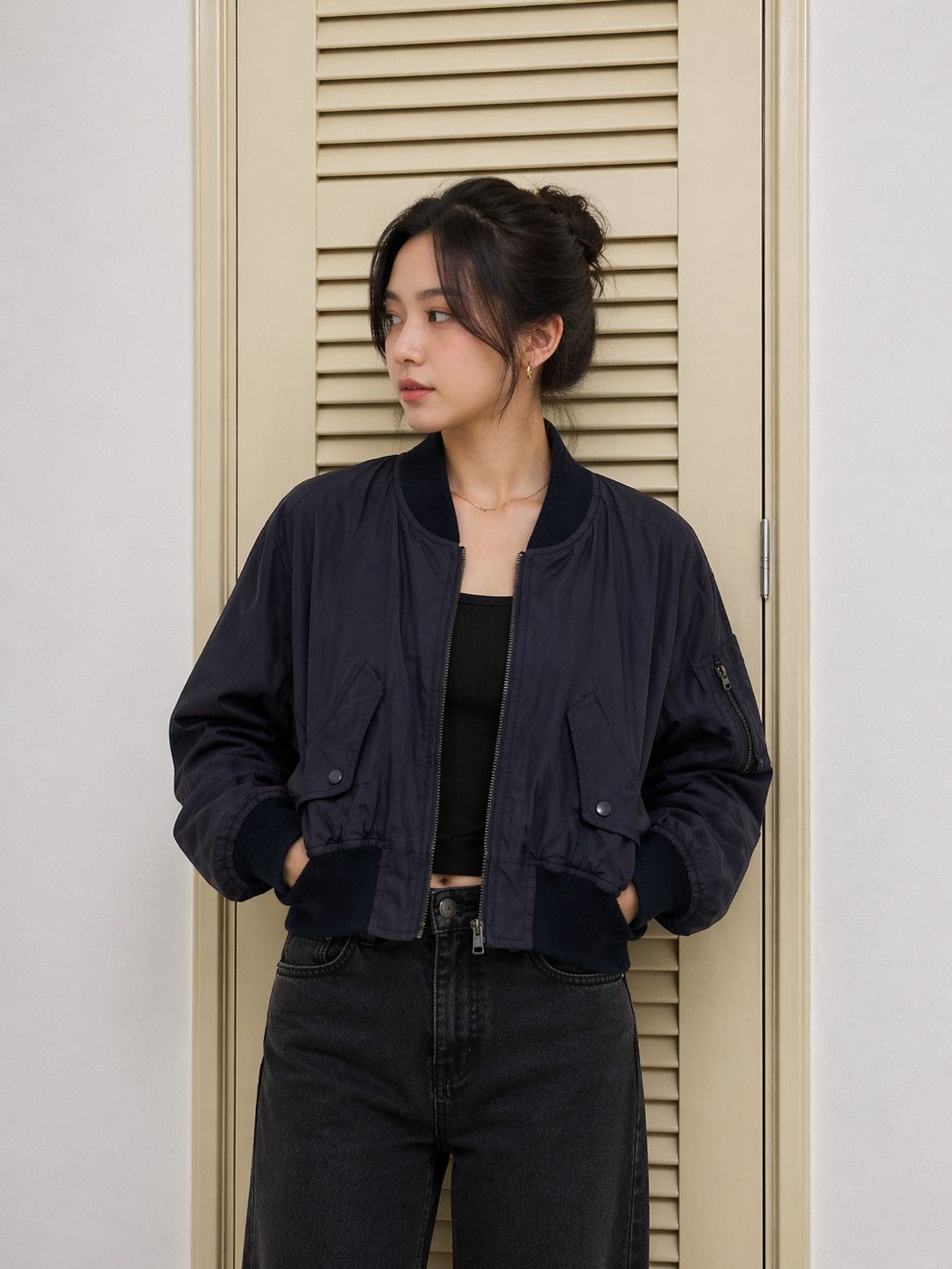 If Six Was Nine Batsu Bomber Crop Jacket We a young star Size S / US 4 / IT 40 - 1 Thumbnail