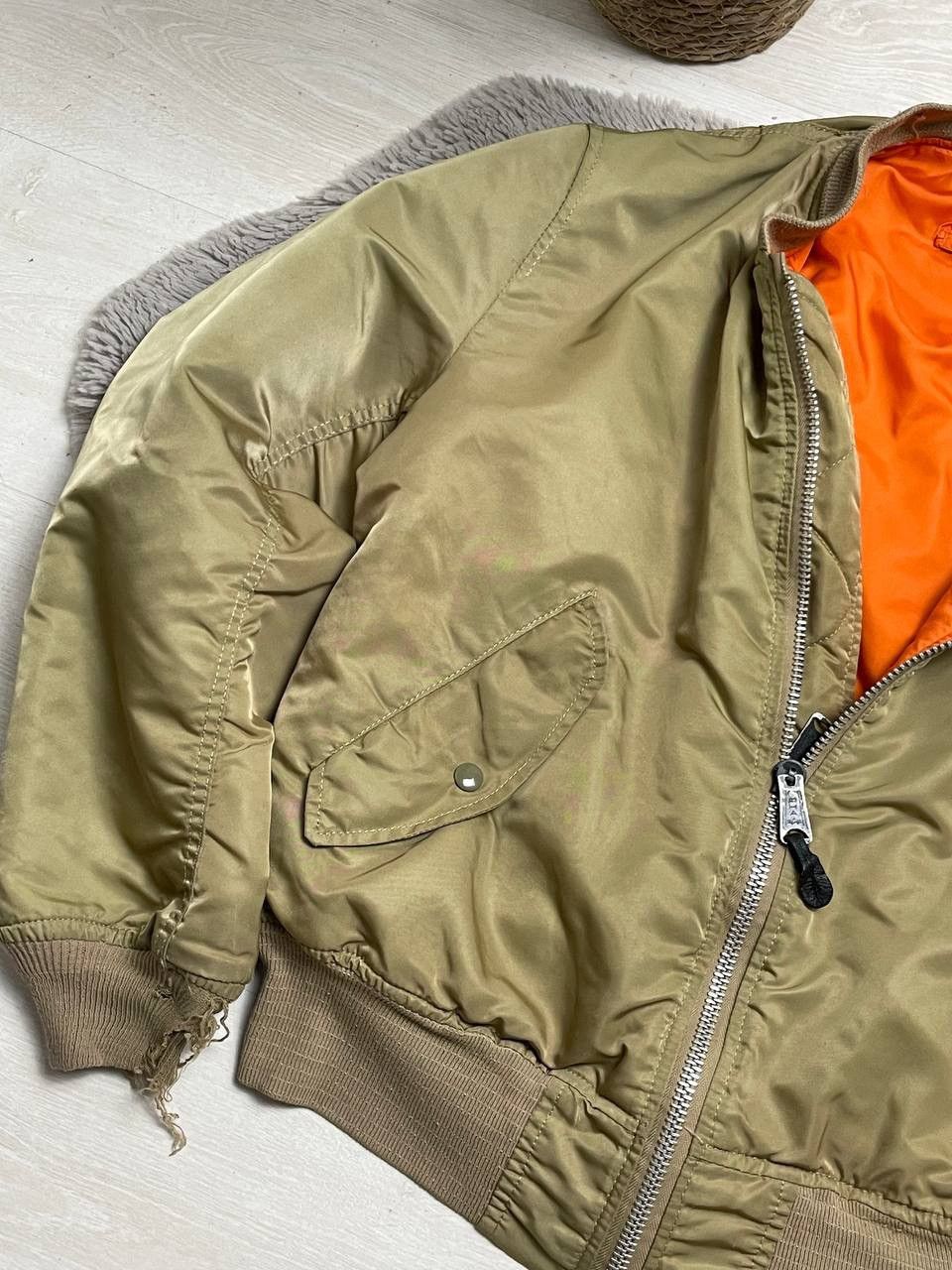 Alpha Industries × Vintage Alpha Industries Vintage Bomber Jacket Ma 1 Avantgarde Style Size US M / EU 48-50 / 2 - 5 Thumbnail