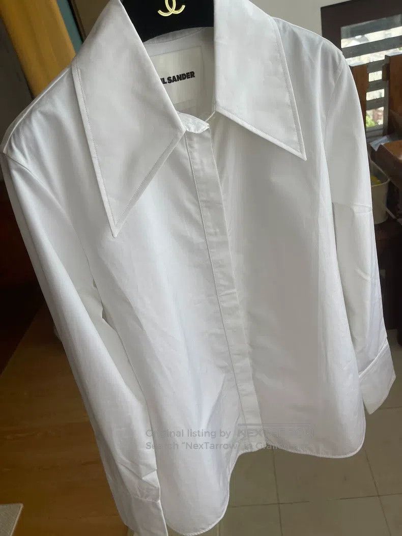 Jil Sander Jil Sander size 34 Solid color shirt with lapels Size US S / EU 44-46 / 1 - 5 Thumbnail