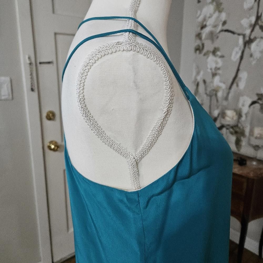 Designer Lavender Brown Stylish Aqua Slip Dress #224 Size S / US 4 / IT 40 - 2 Thumbnail