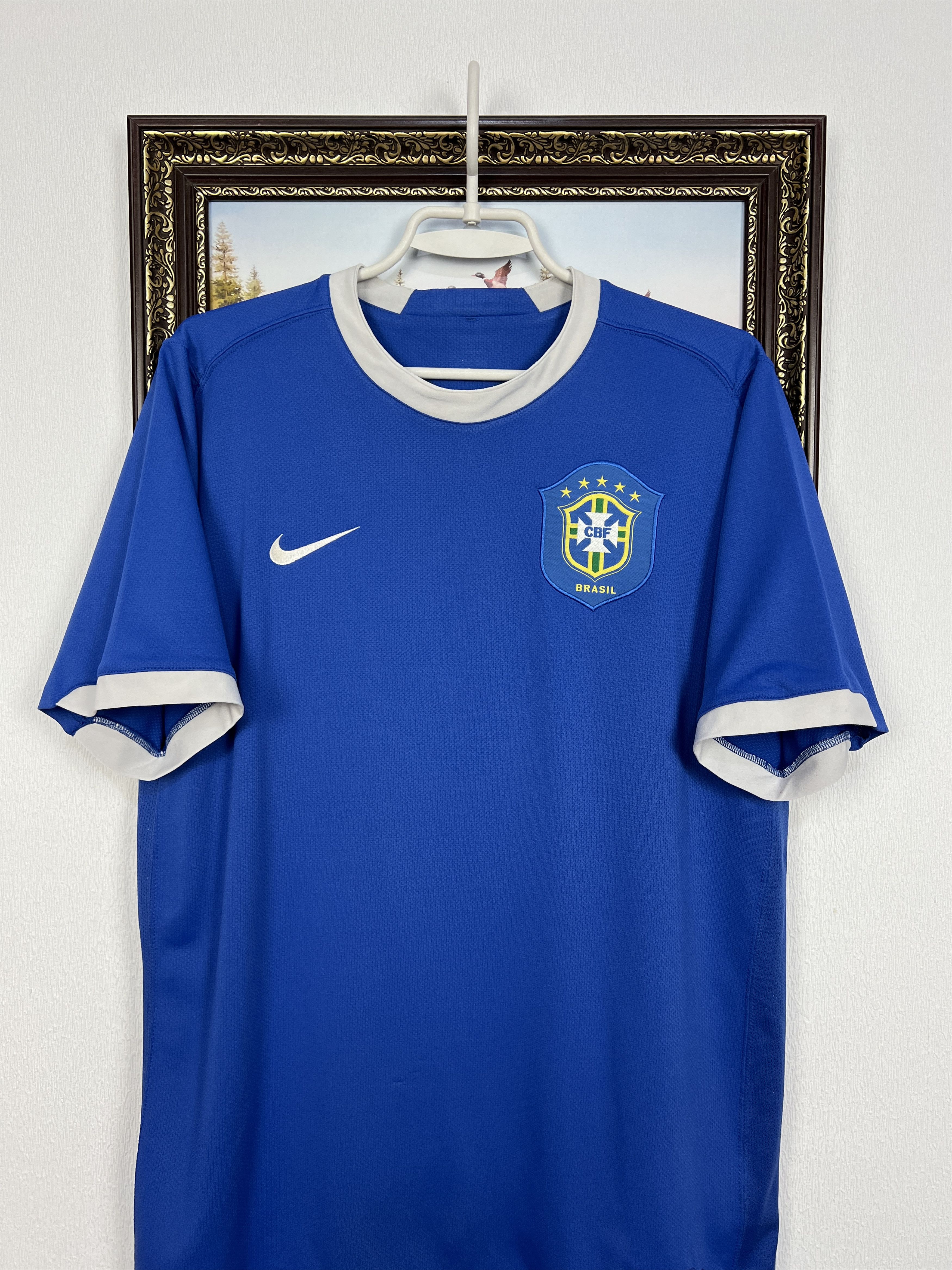 Nike Brazil Away football shirt 2004 Soccer Nike Jersey National Size US L / EU 52-54 / 3 - 2 Thumbnail