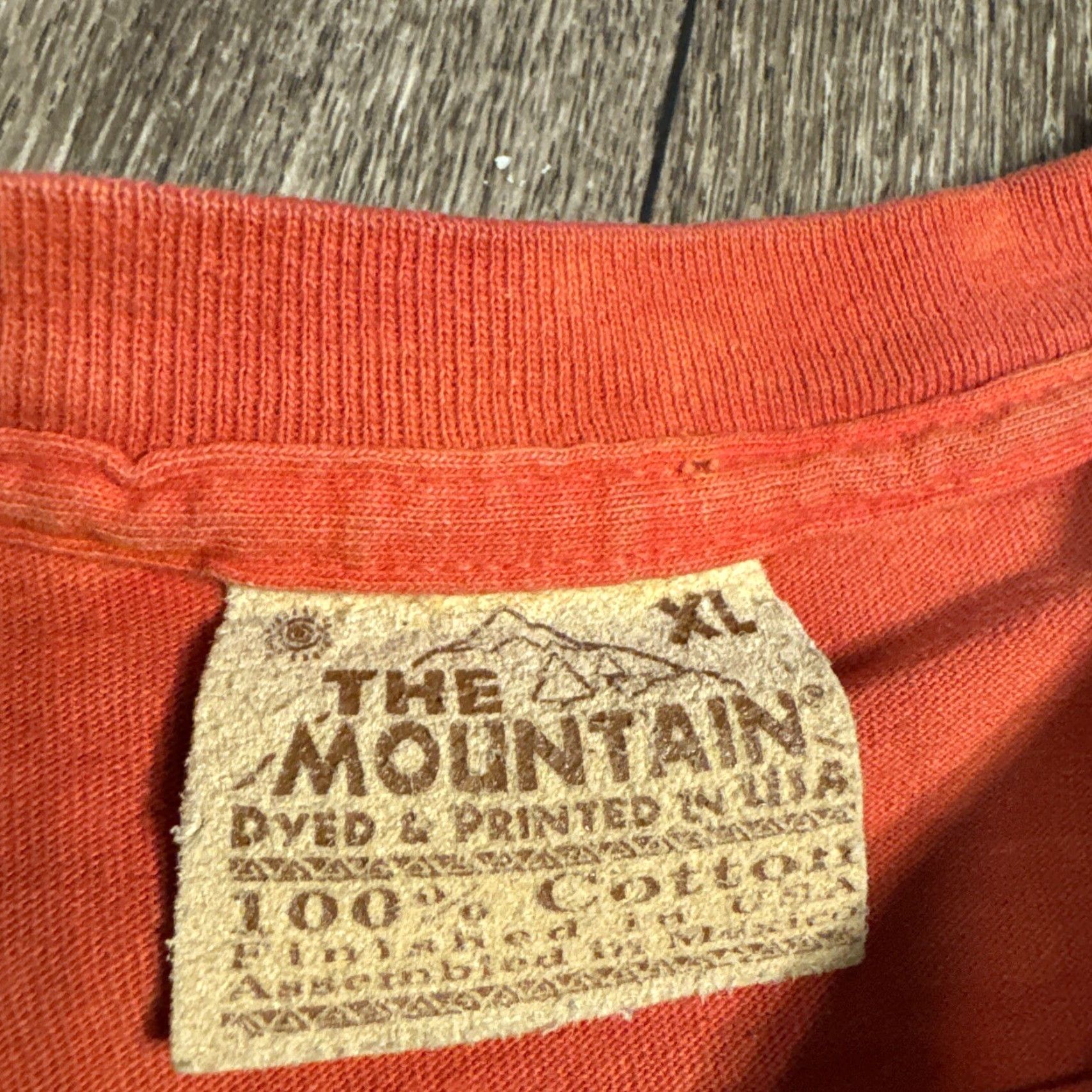 The Mountain VINTAGE The Mountain T-Shirt XL Orange Tie Dye 2001 Dueling Dragons Fantasy Knight 90s Mens XL Orange Tie Dye Dragon Knight Mens Size US XL / EU 56 / 4 - 7 Thumbnail