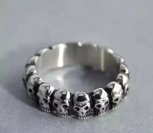 Ring Of Fire Skull ring Size ONE SIZE - 3 Thumbnail