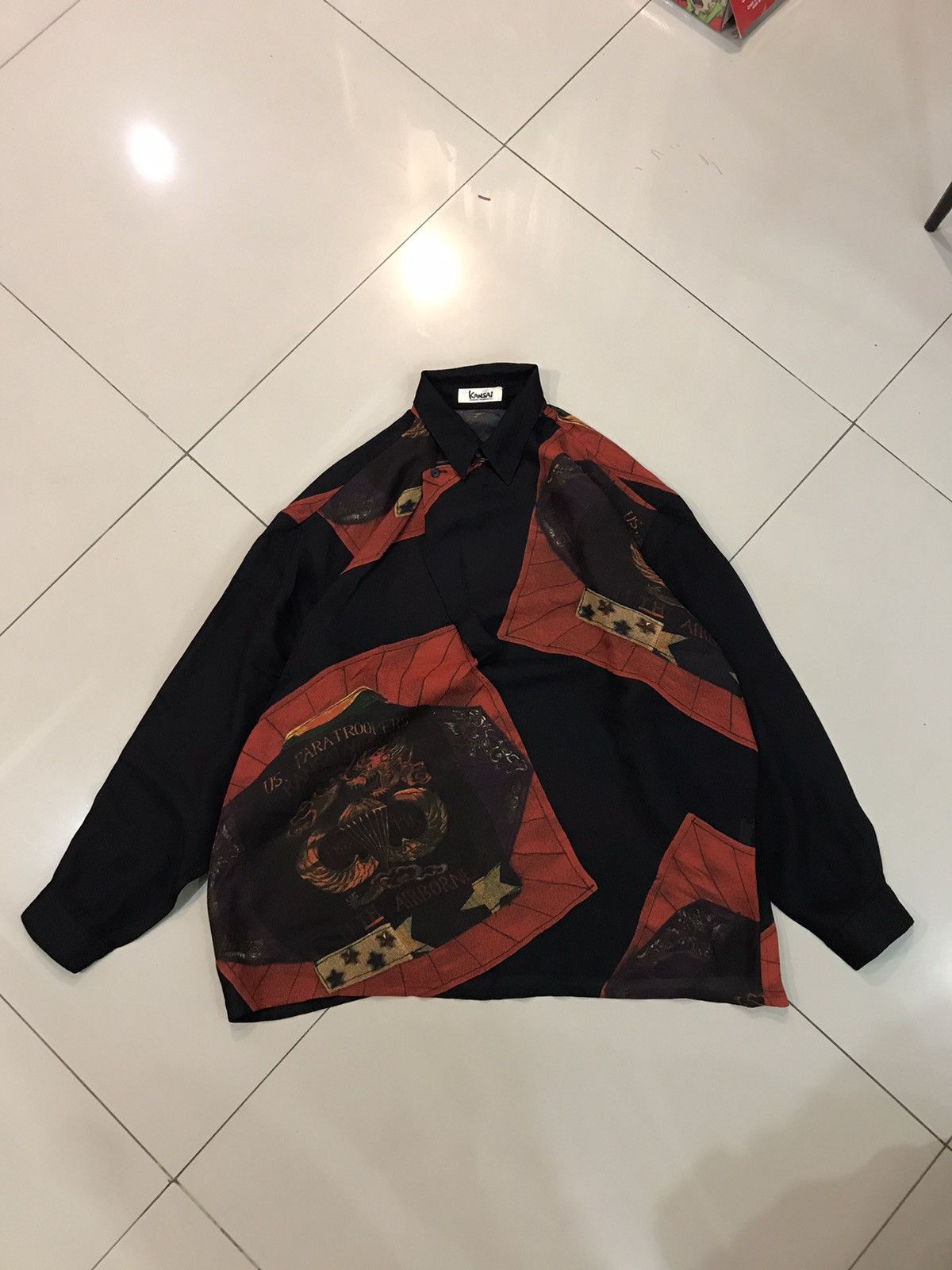 Kansai Yamamoto Veryrare🔥Kansai Yamamoto Dragon Us. paratroopers Printed Size US L / EU 52-54 / 3 - 7 Thumbnail