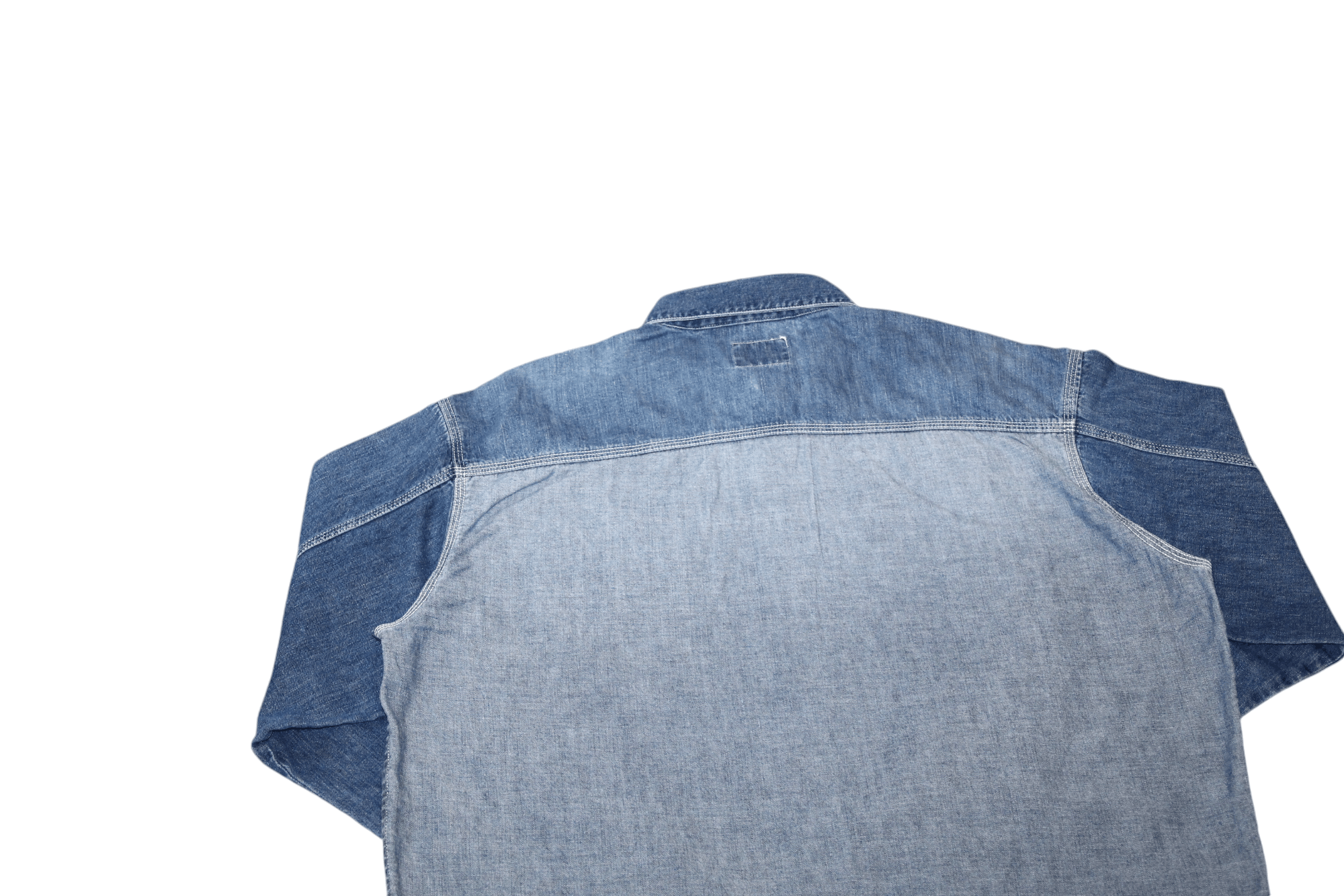 Diesel 80's Diesel Blue Denim Sanforized 55-R Work Baggy Shirt Size US XL / EU 56 / 4 - 10 Thumbnail