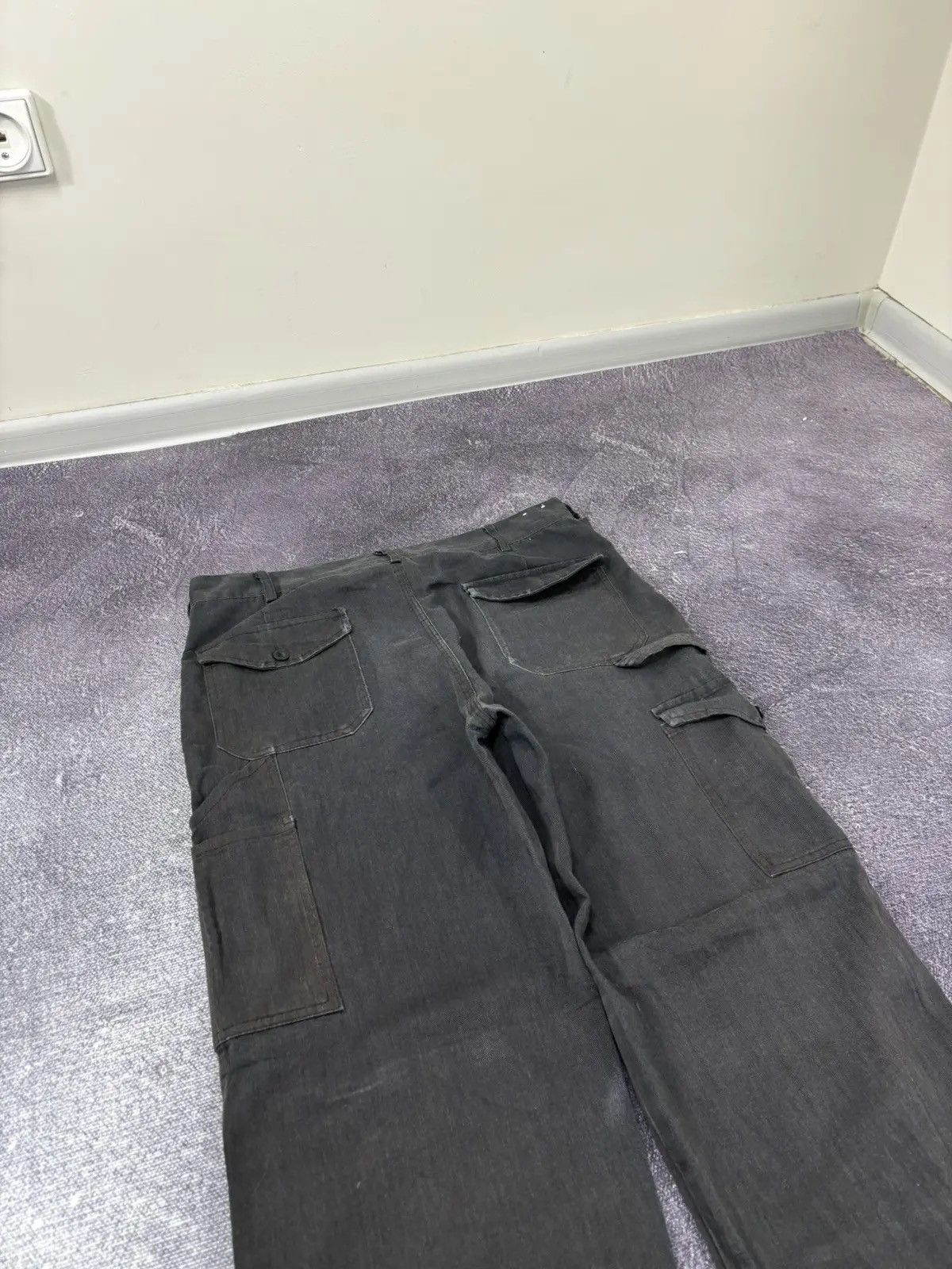 Dickies × Vintage Vintage 90s Dickies USA Black Work Hype Baggy Cargo Pants Size US 34 / EU 50 - 13 Thumbnail
