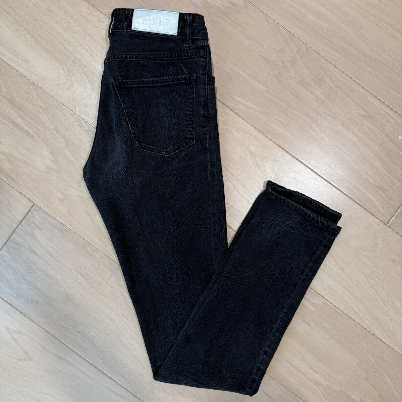 Acne Studios Acne Studios Needle Wet Cash Jeans 26 Black Slim Denim Size US 26 / EU 42 - 2 Thumbnail