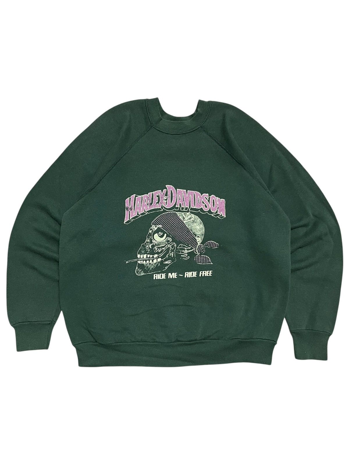 Harley Davidson Vintage Harley Davidson Ride Me Ride Free 3D Emblem Crewneck Size US M / EU 48-50 / 2 - 1 Thumbnail