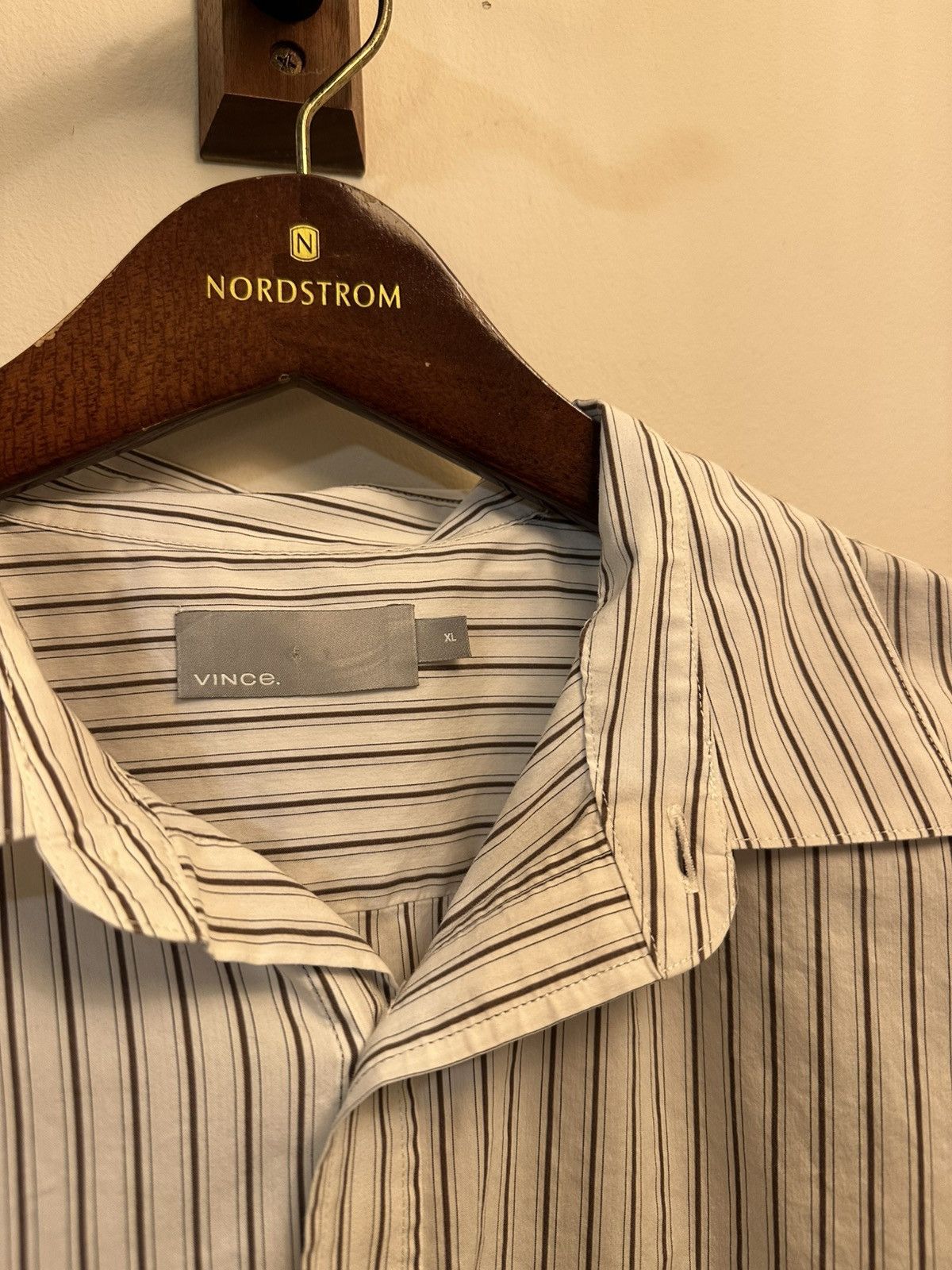 Vince Striped Vince Button Down Size US XL / EU 56 / 4 - 1 Thumbnail