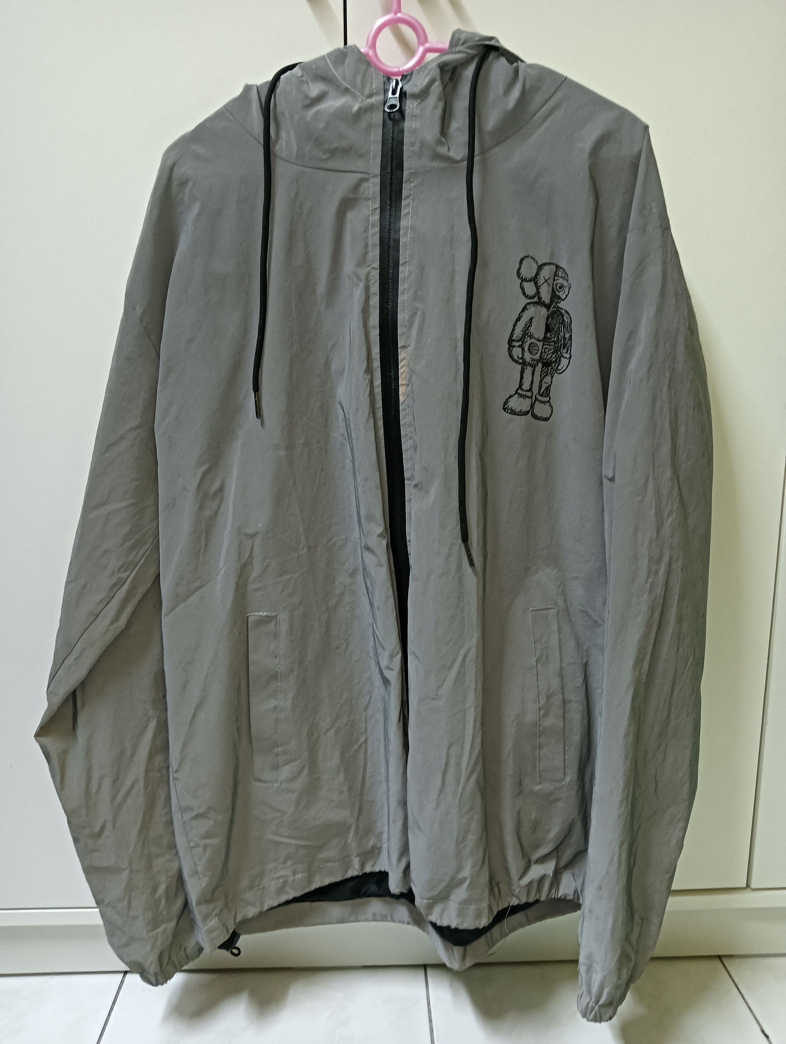 Other Reflective Grey Windbreaker Jacket with KAWS Size US XL / EU 56 / 4 - 1 Thumbnail