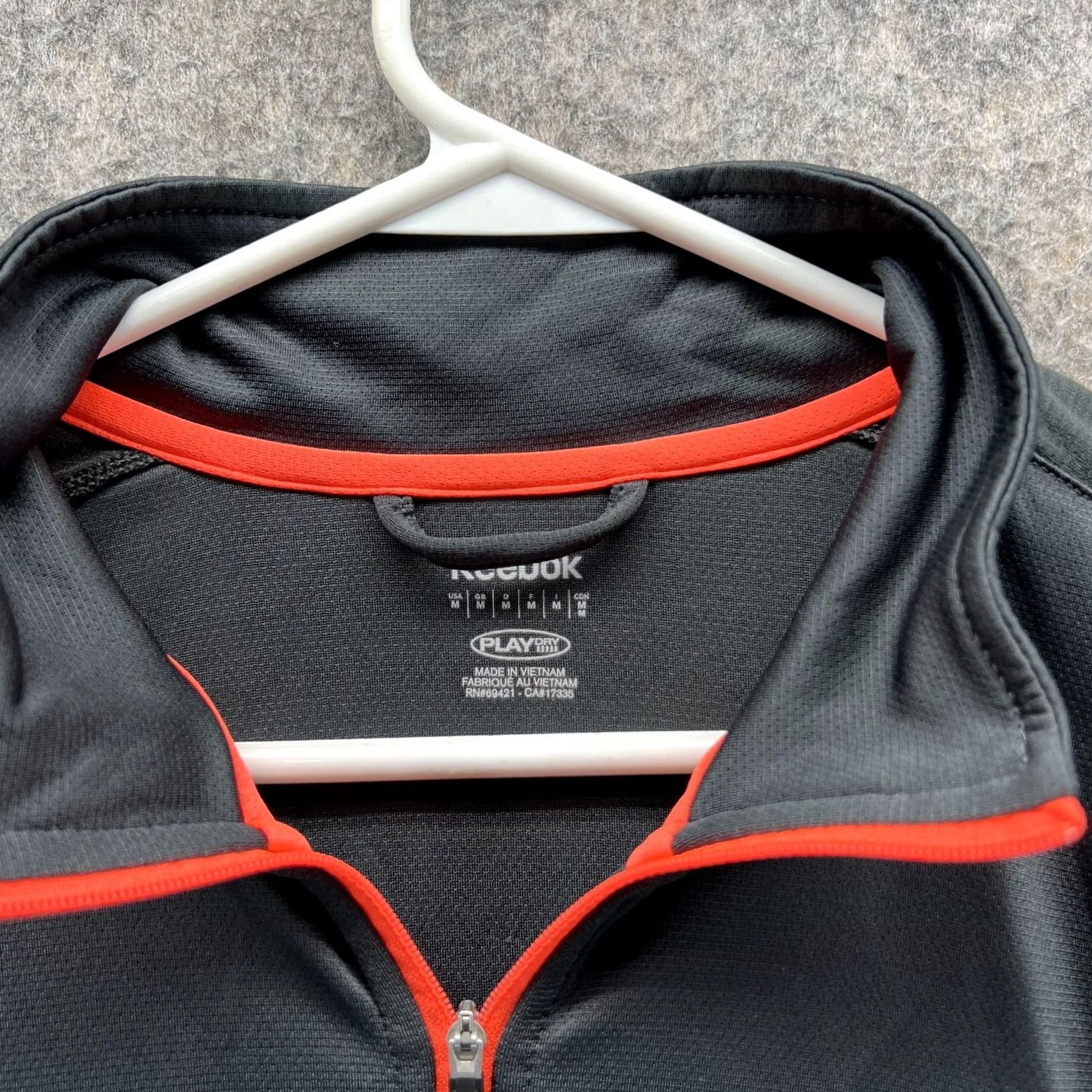 Reebok Reebok Sweatshirt Men Medium Black 1/4 Zip Play Dry 1/4 Zip Sweater Jacket Size US M / EU 48-50 / 2 - 2 Thumbnail