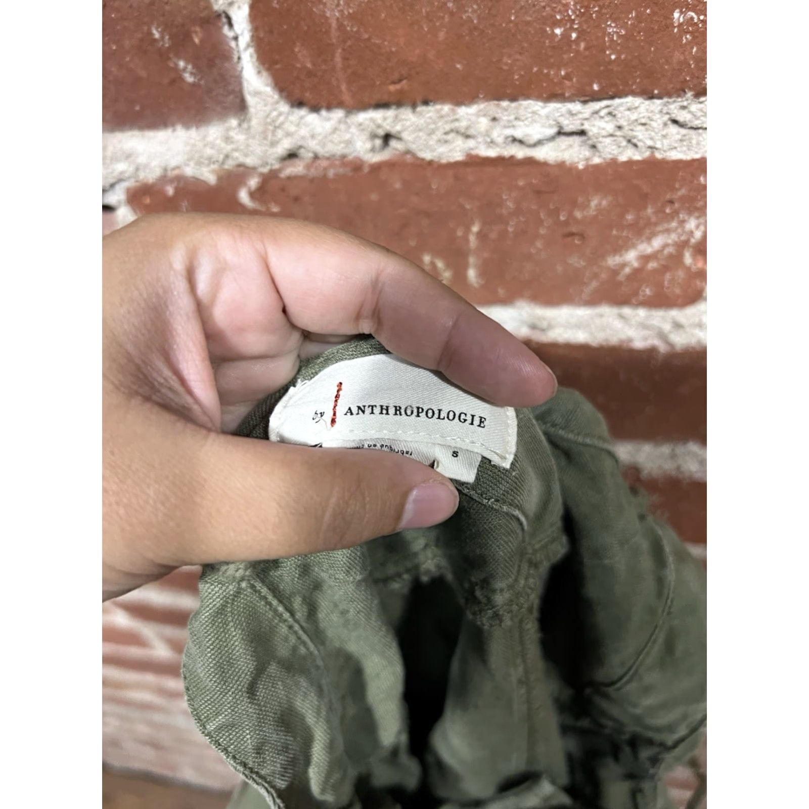 Anthropologie Anthropologie Asha Bib Front Crop Utility Overalls Sage Green Size S One-Piece Women Crop Wide-Leg Casual Spring Summer Utility Overalls Mens? Wait. Size 28" / US 6 / IT 42 - 2 Thumbnail