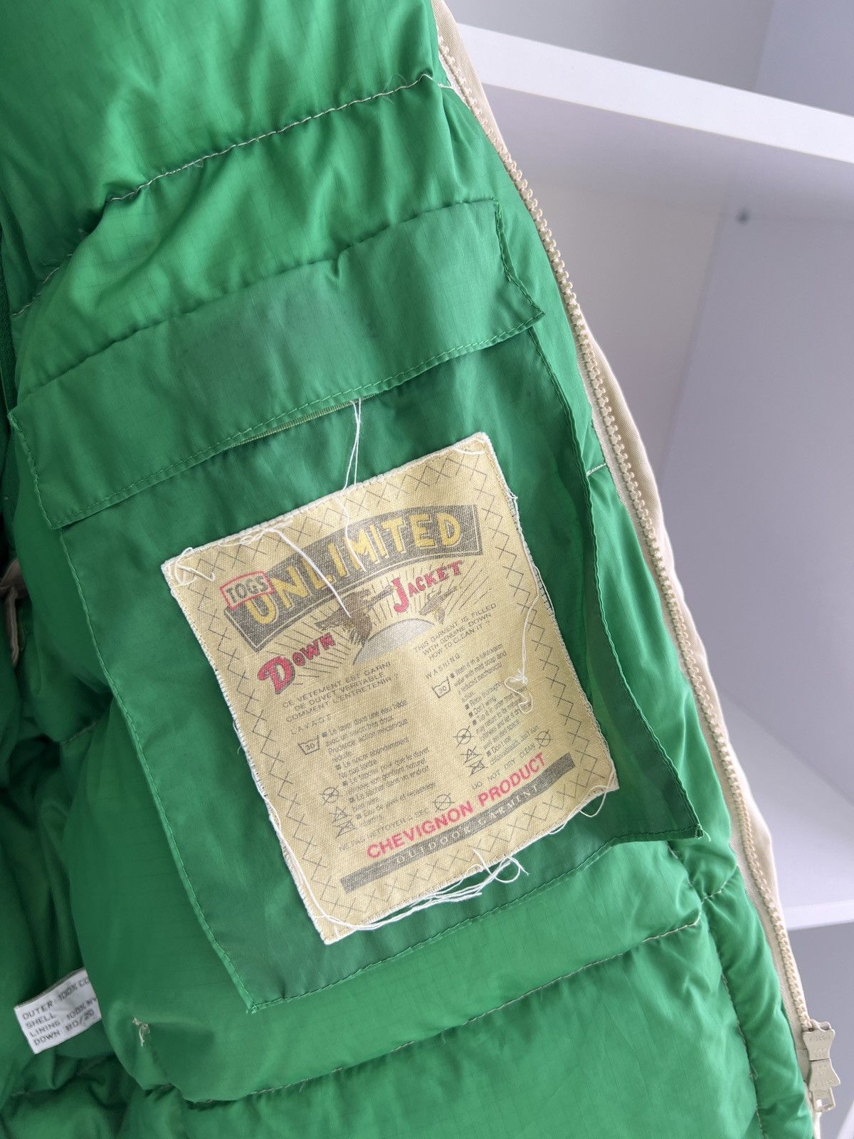 Designer × Vintage VINTAGE chevignon Unlimited PUFFER jacket down duvet leather Size US XL / EU 56 / 4 - 11 Thumbnail