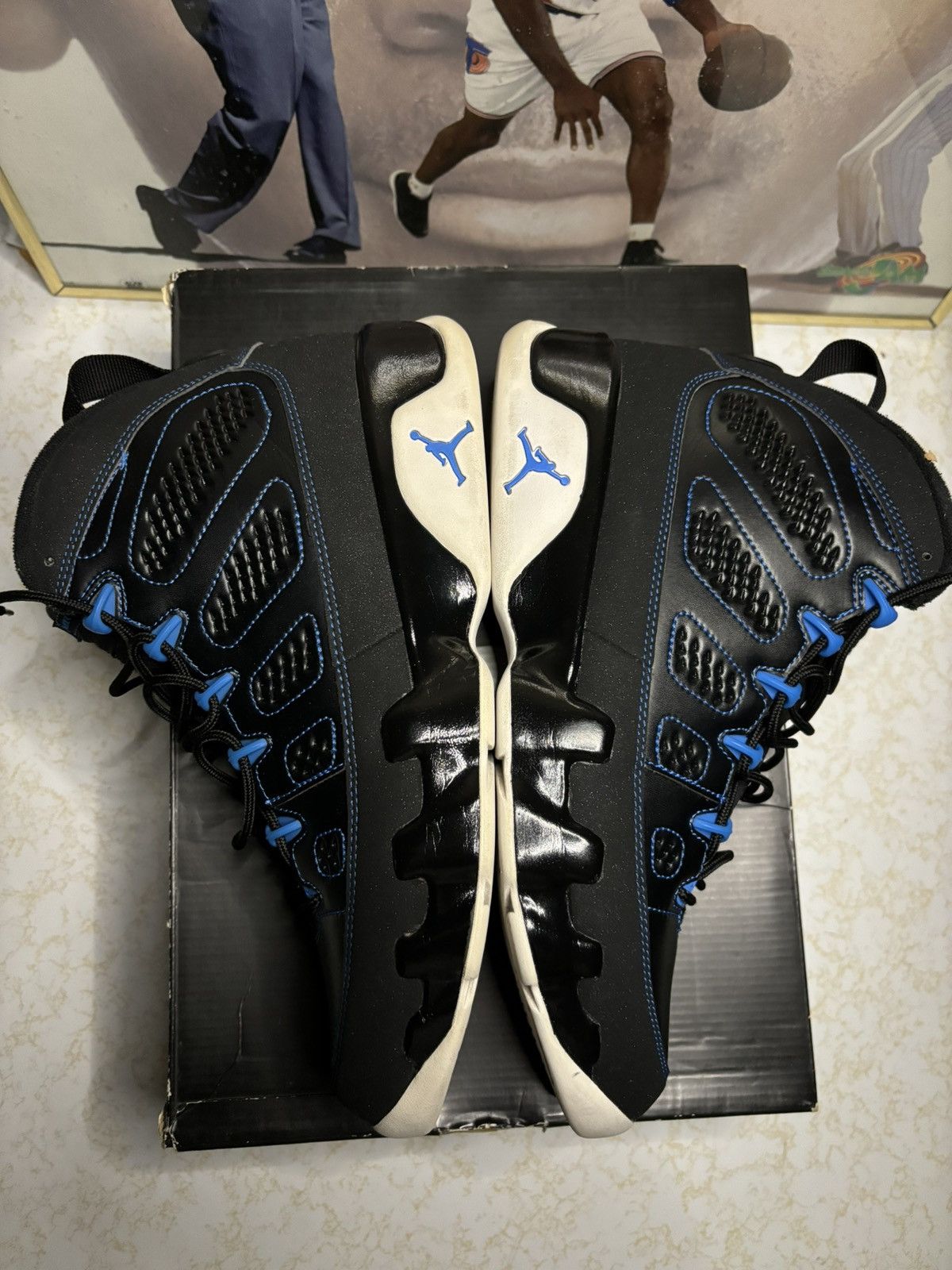 Jordan Brand Air Jordan 9 Retro OG photo blue Size US 9.5 / EU 42-43 - 4 Thumbnail