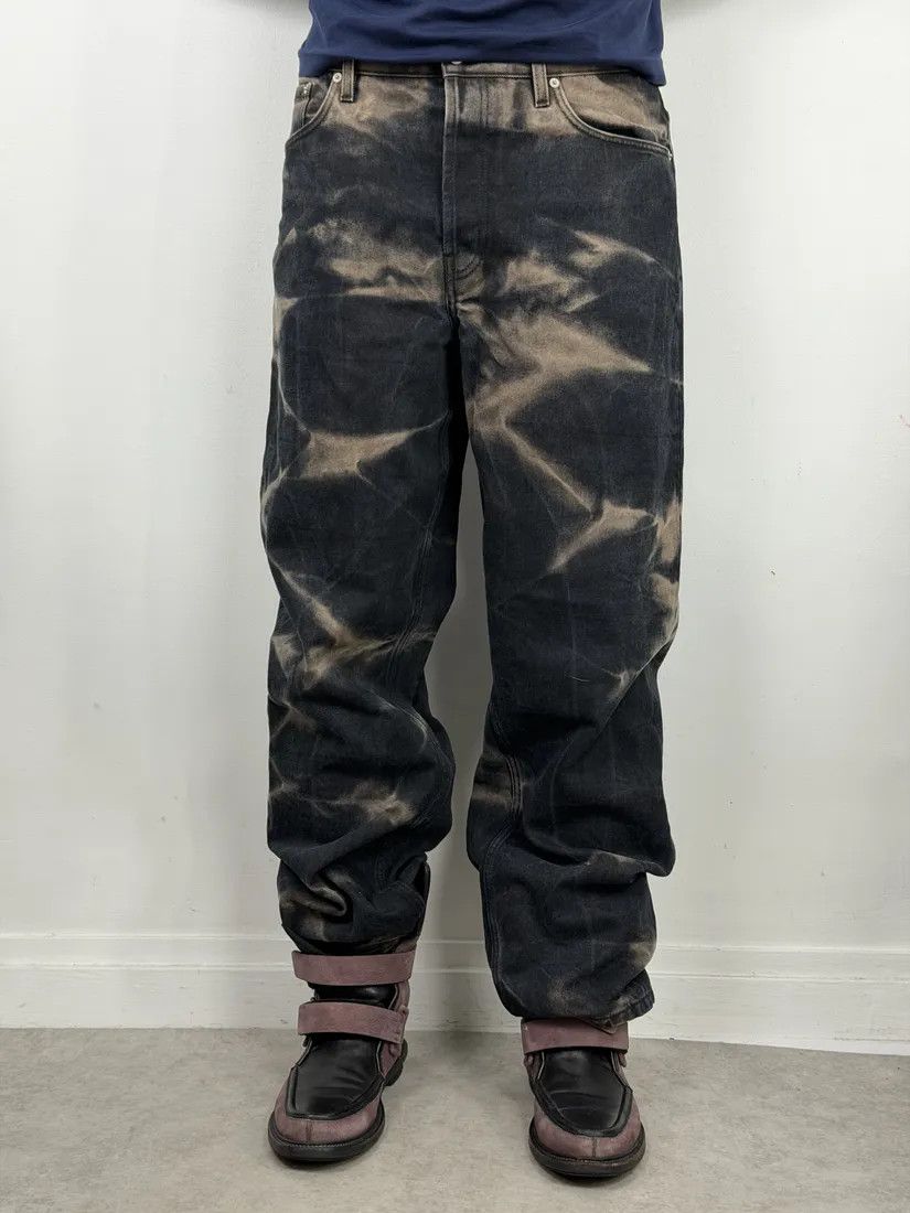 Dries Van Noten Dries Van Noten Black Tye Dye Effect Denim Jeans Size US 34 / EU 50 - 2 Thumbnail