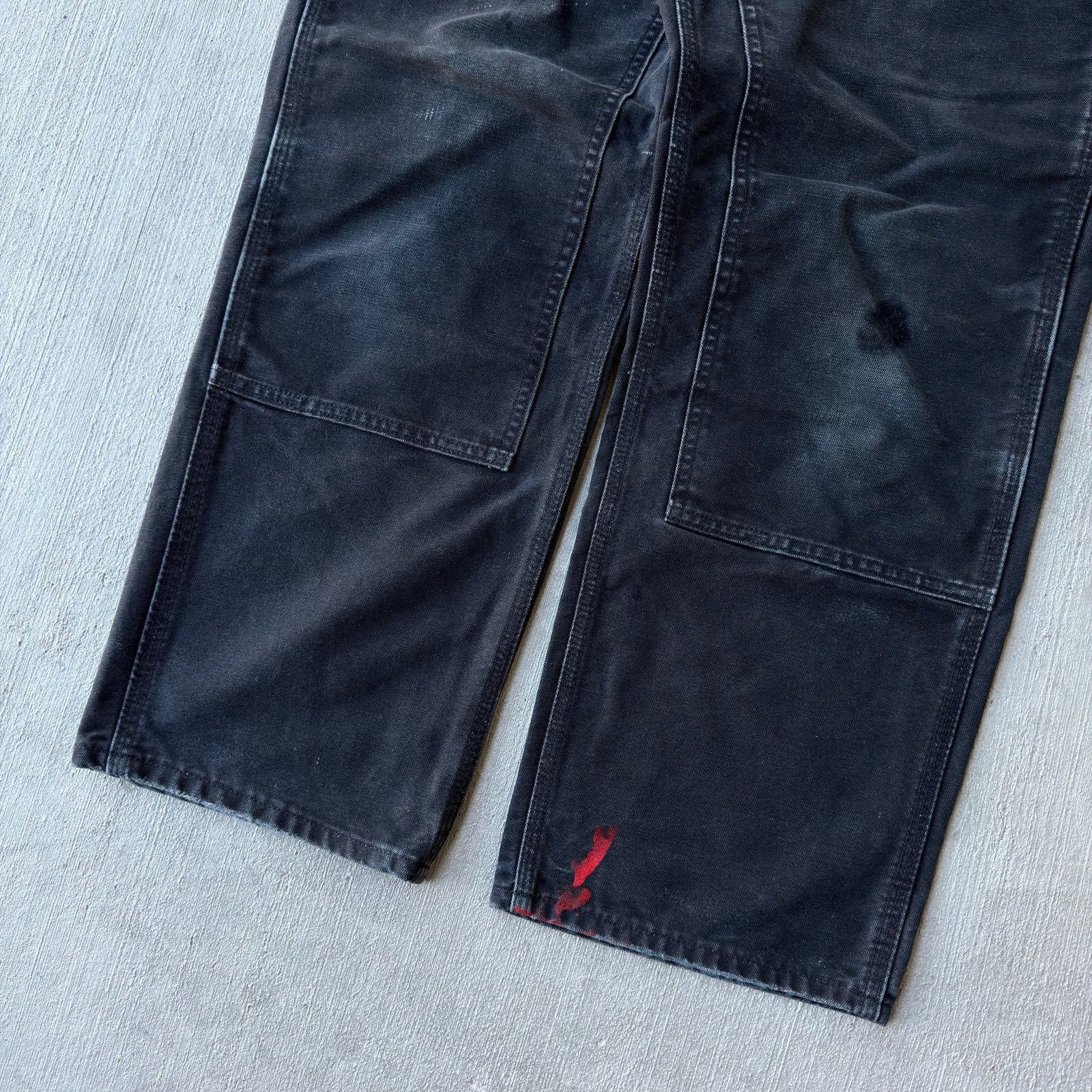 Carhartt × Vintage Vintage Y2K Carhartt black double knee work carpenter pants Size US 32 / EU 48 - 3 Thumbnail