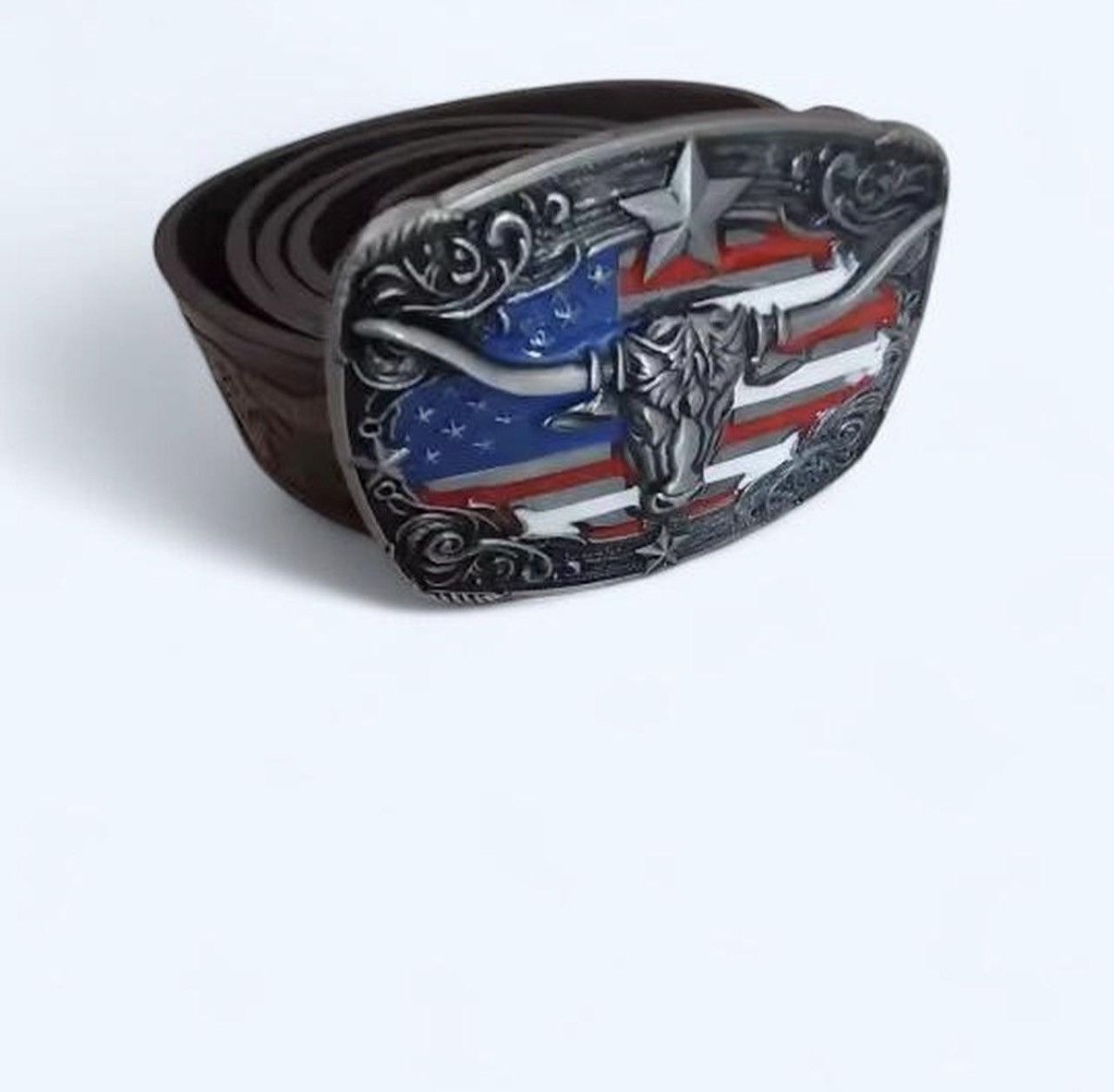 Other Retro silver and red belt for men Size ONE SIZE - 2 Thumbnail