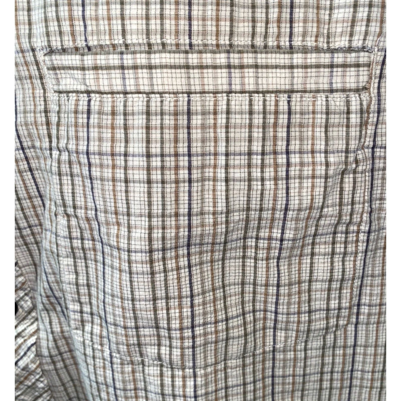 The North Face The North Face Men’s Casual Cotton Short Sleeve Check Shirt XL Beige Size US XL / EU 56 / 4 - 4 Thumbnail