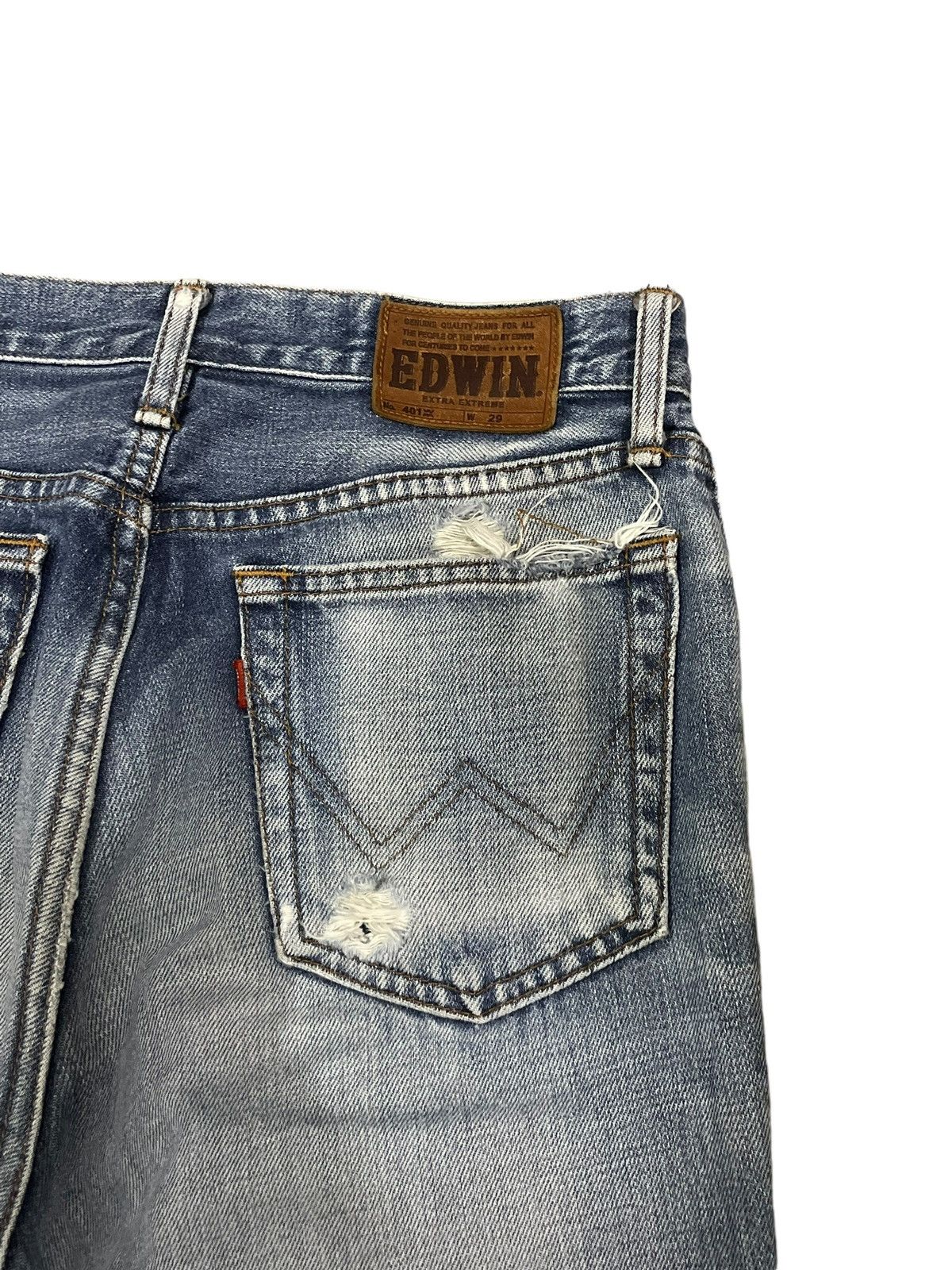 Edwin Vintage Edwin Extra Extreme Blue Fade Wash Bootcut Jeans Size US 29 - 9 Thumbnail
