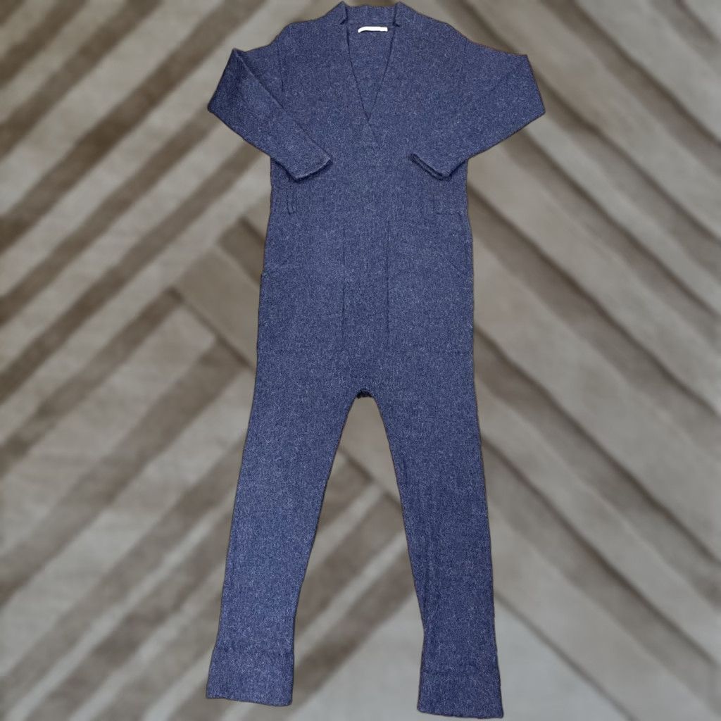 Lauren Manoogian VINTAGE Lauren Manoogian Blue Alpaca Jumpsuit One Piece Women’s XS Size 26" / US 2 / IT 38 - 1 Thumbnail